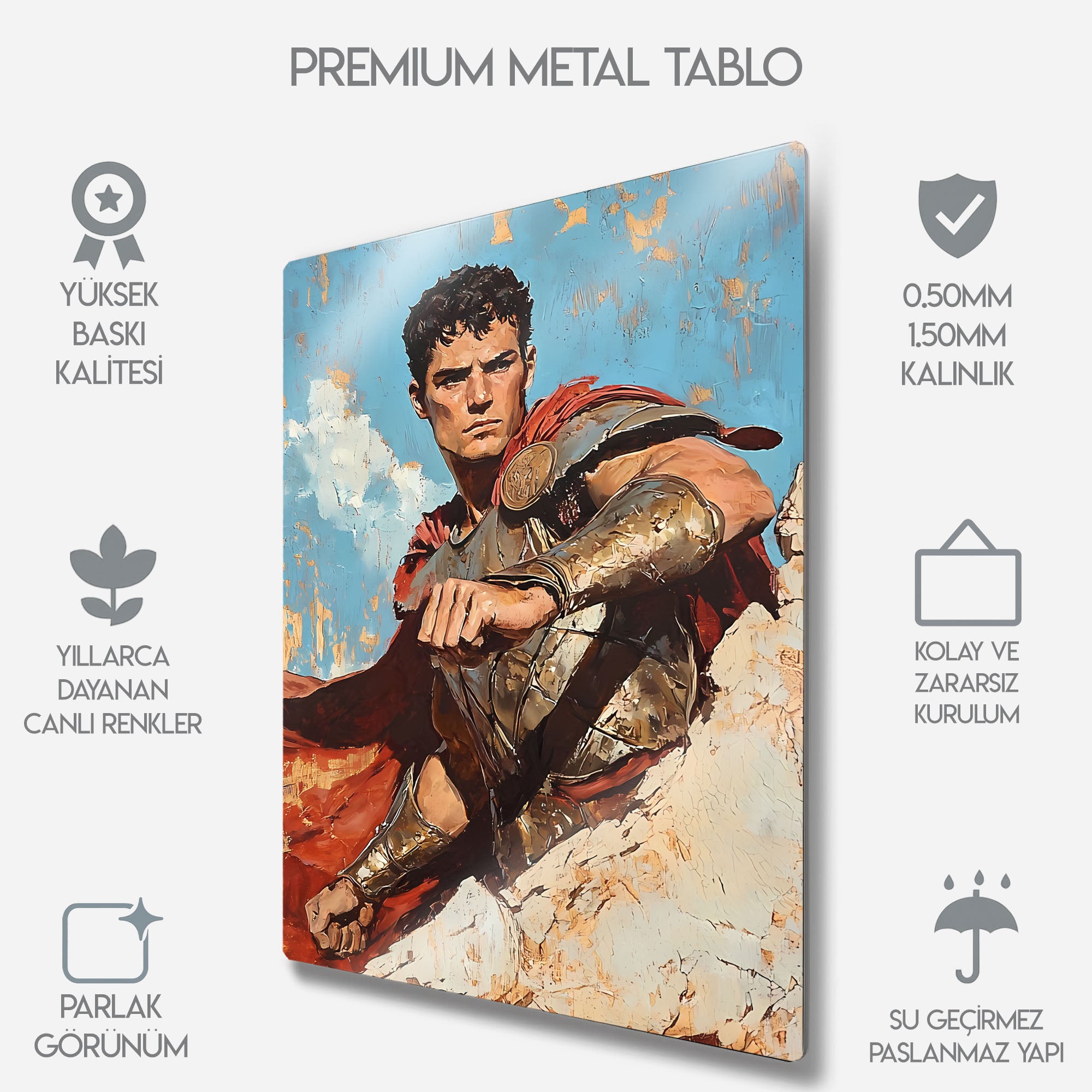 Romalı Komutan - Metal Tablo