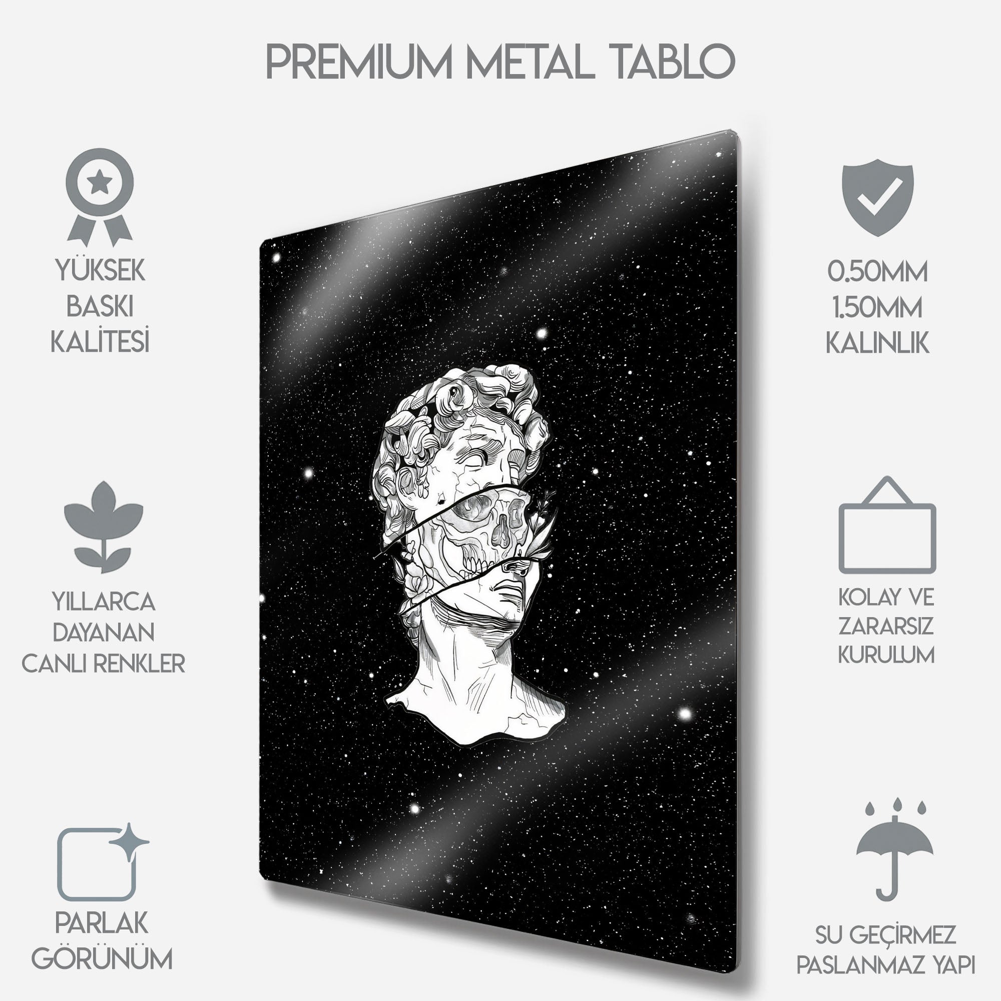 Kozmik Çürüme Heykel - Metal Tablo