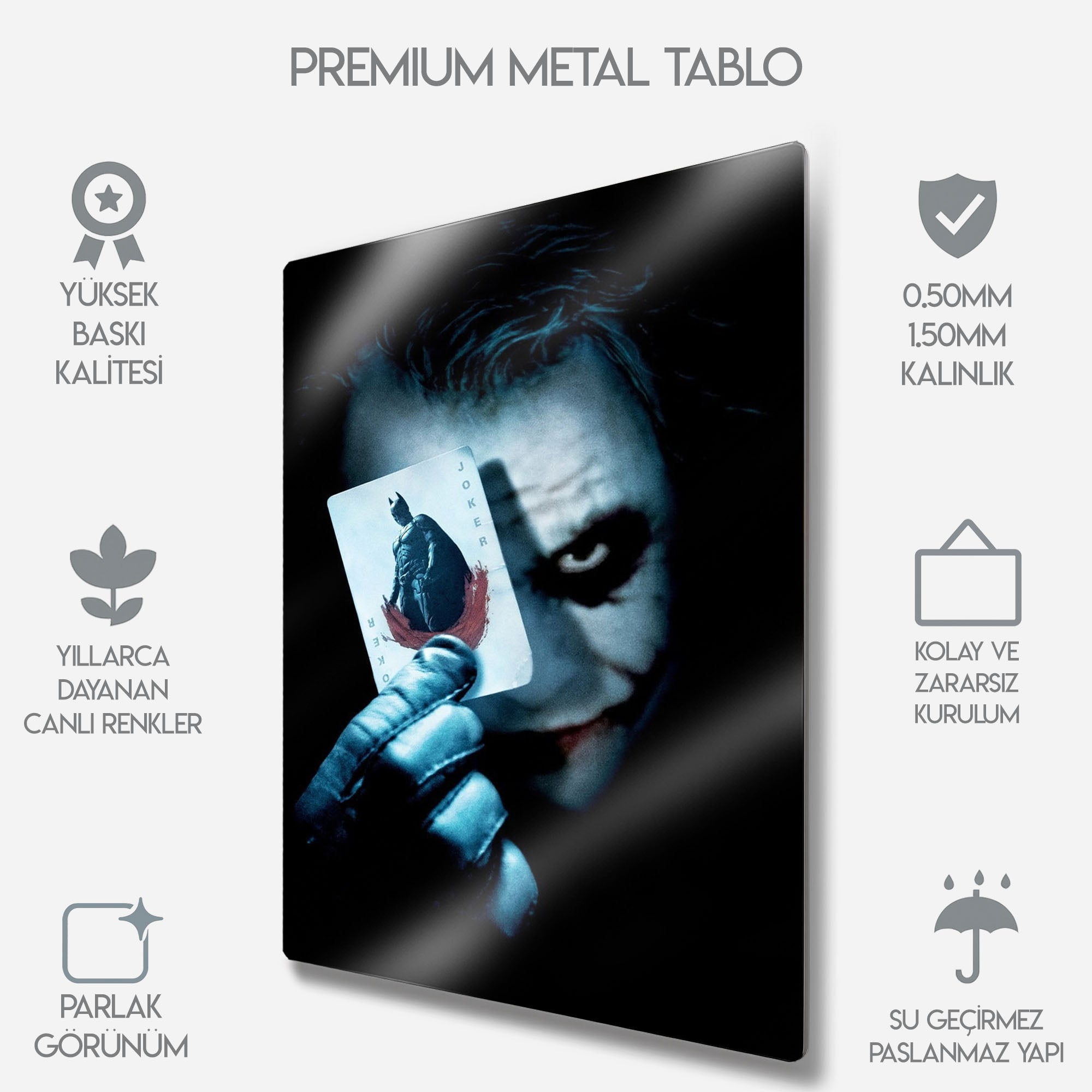 The Dark Knight Joker 2008 - Metal Tablo