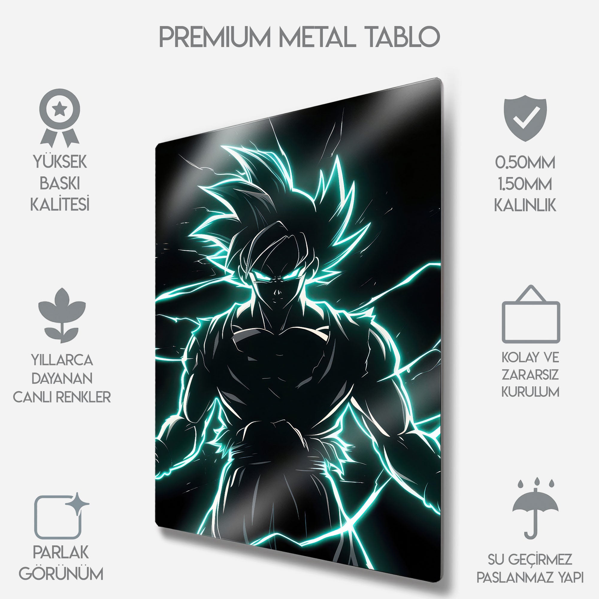 Goku Ultra Instinct, Dragon Ball Neon - Metal Tablo