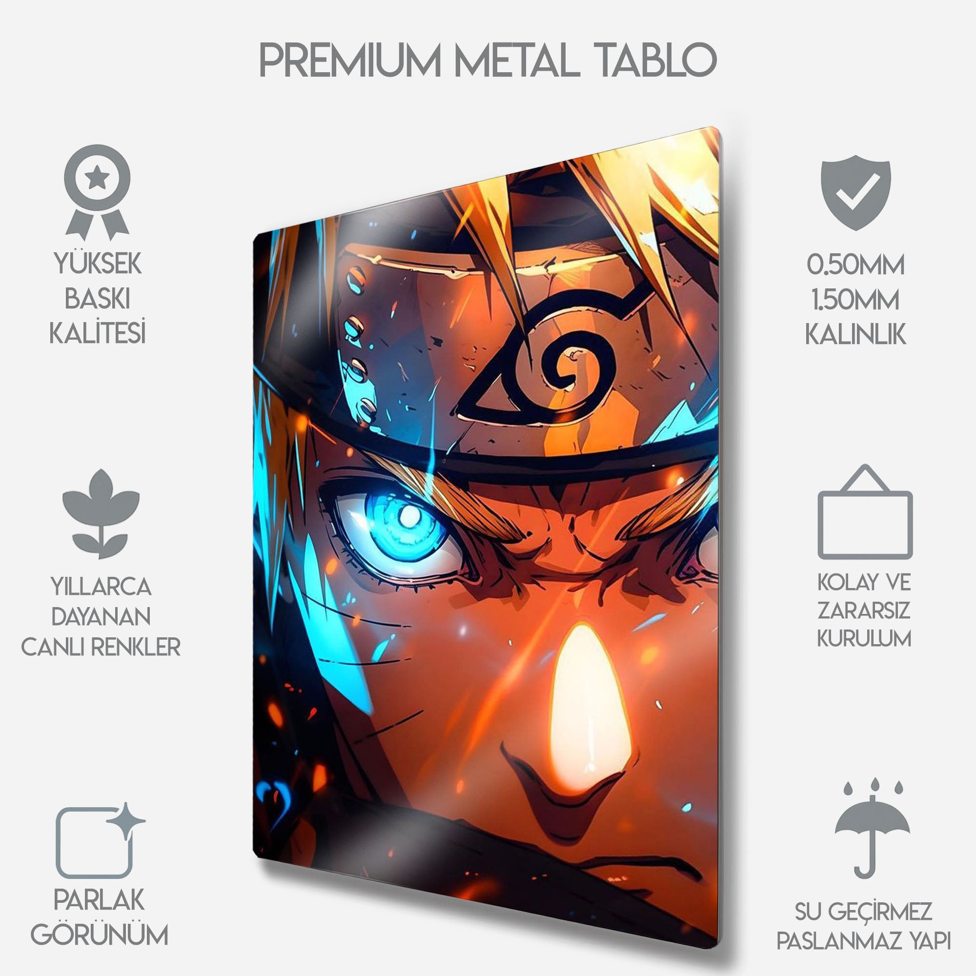 Naruto Uzumaki "Sage Mode" - Metal Tablo