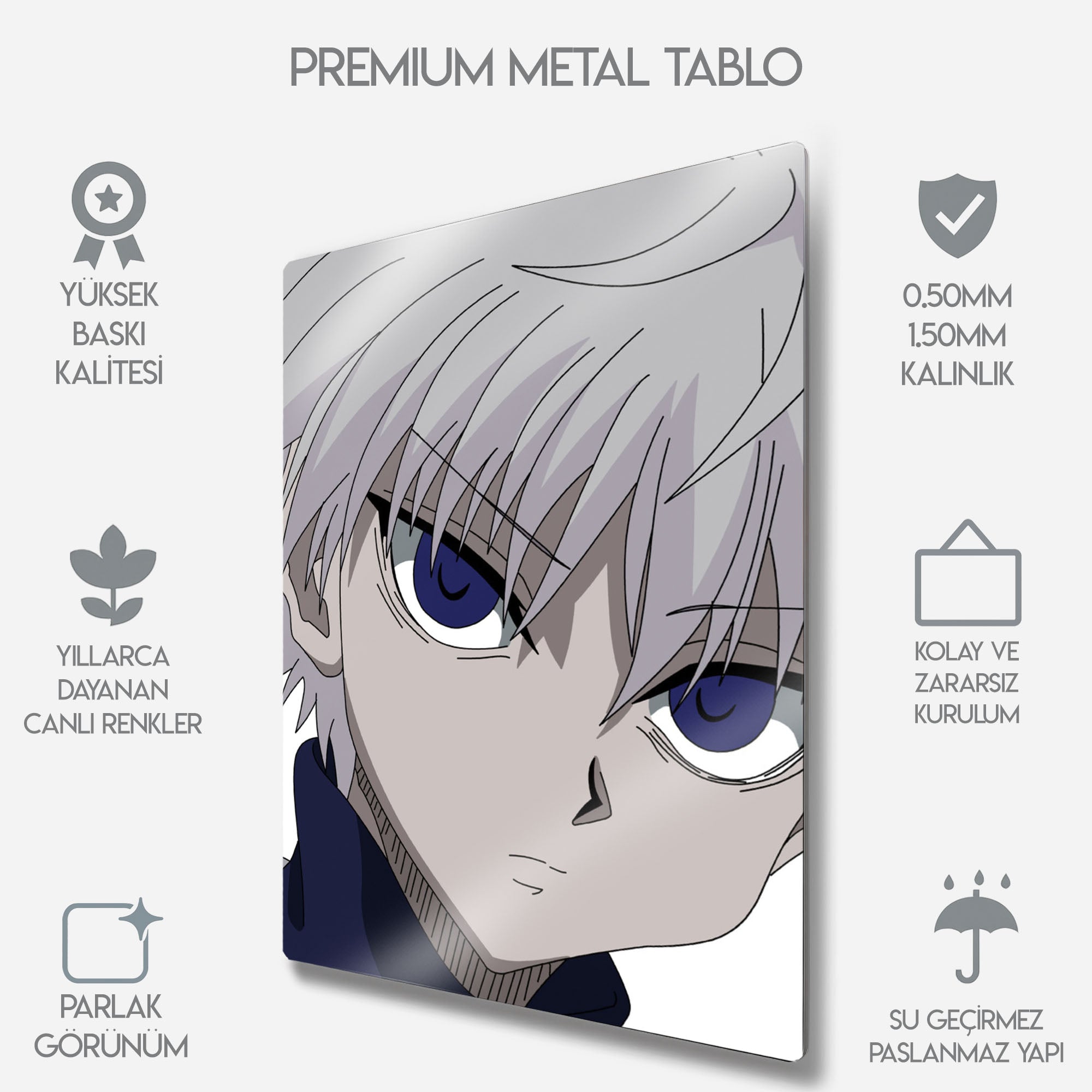 Hunter x Hunter Killua Zoldyck - Metal Tablo