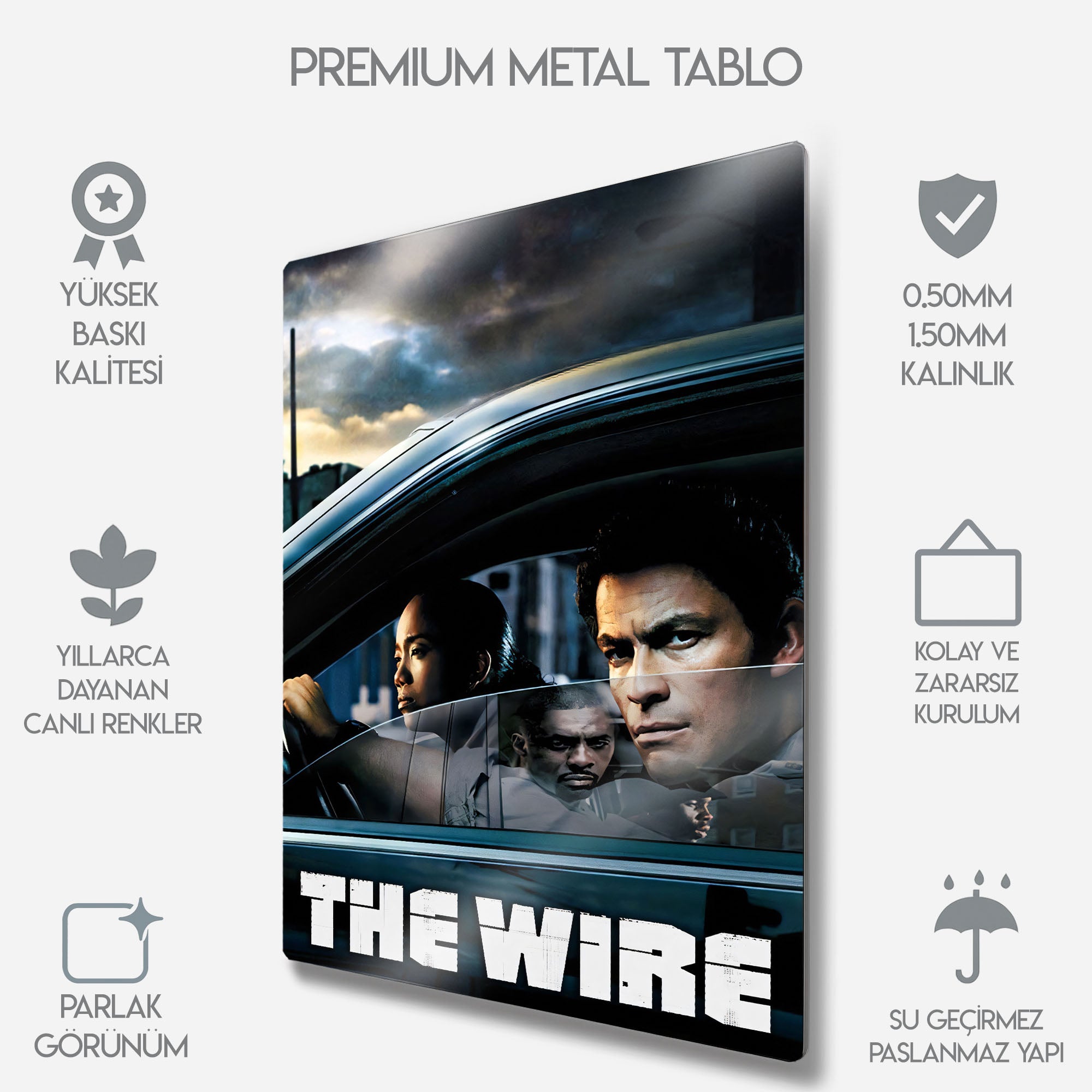 The Wire Dizi Posteri - Metal Tablo