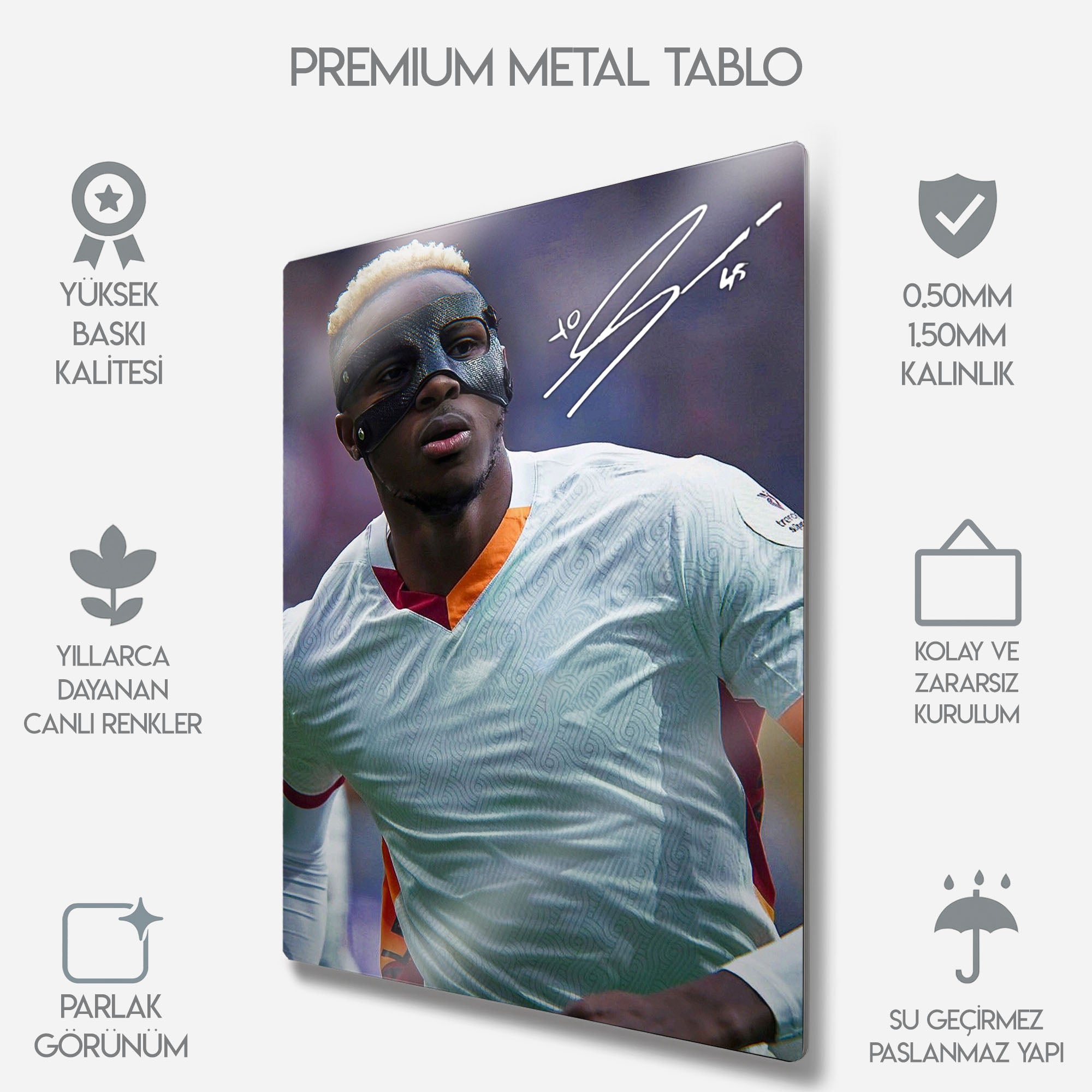 Victor Osimhen İmzalı - Metal Tablo