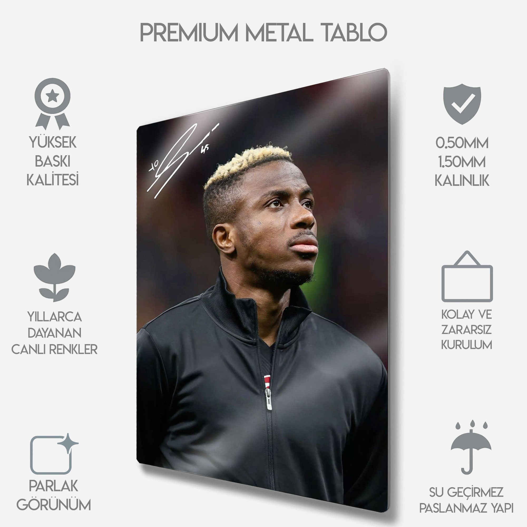 Victor Osimhen İmzalı - Metal Tablo