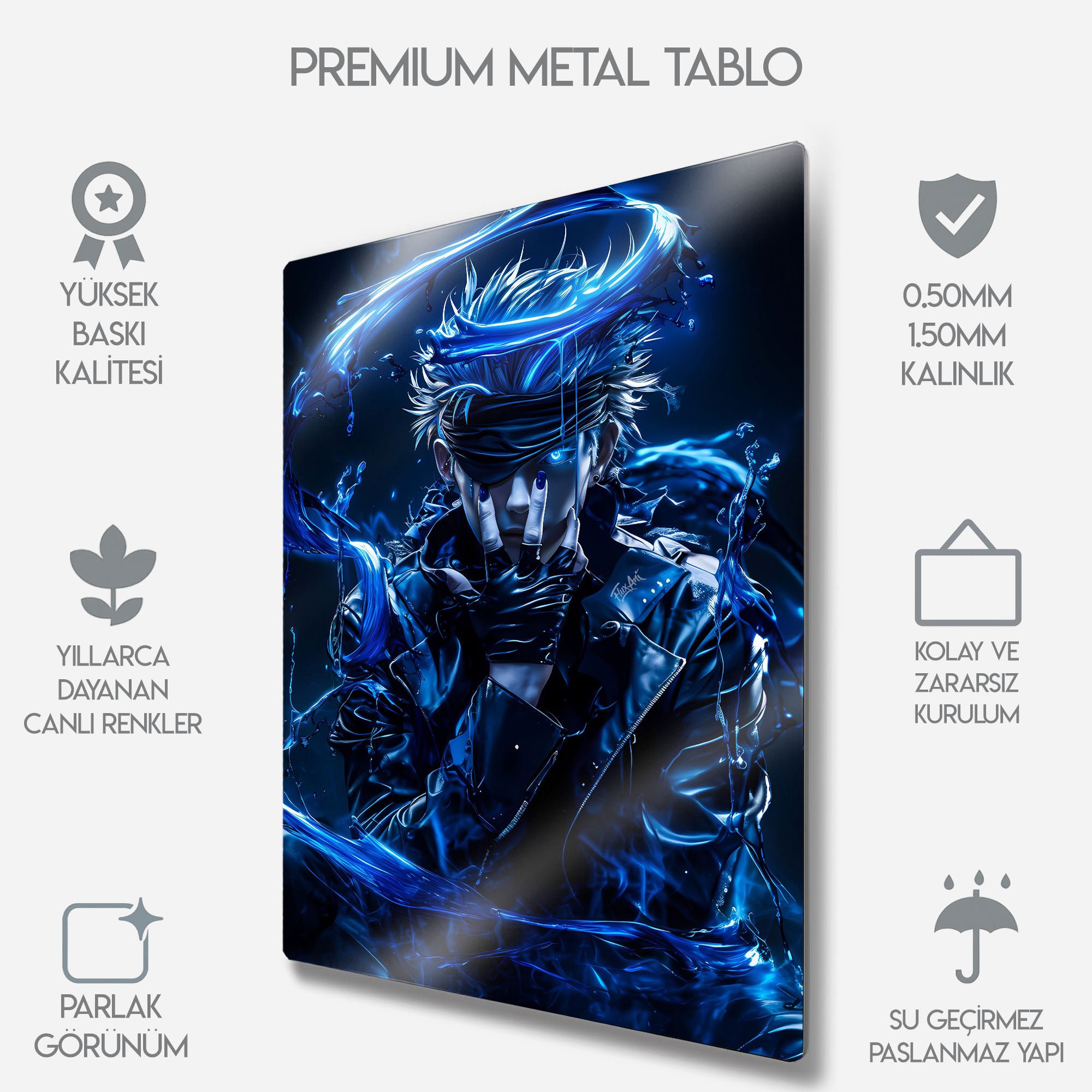 Jujutsu Kaisen Satoru Gojo - Metal Tablo