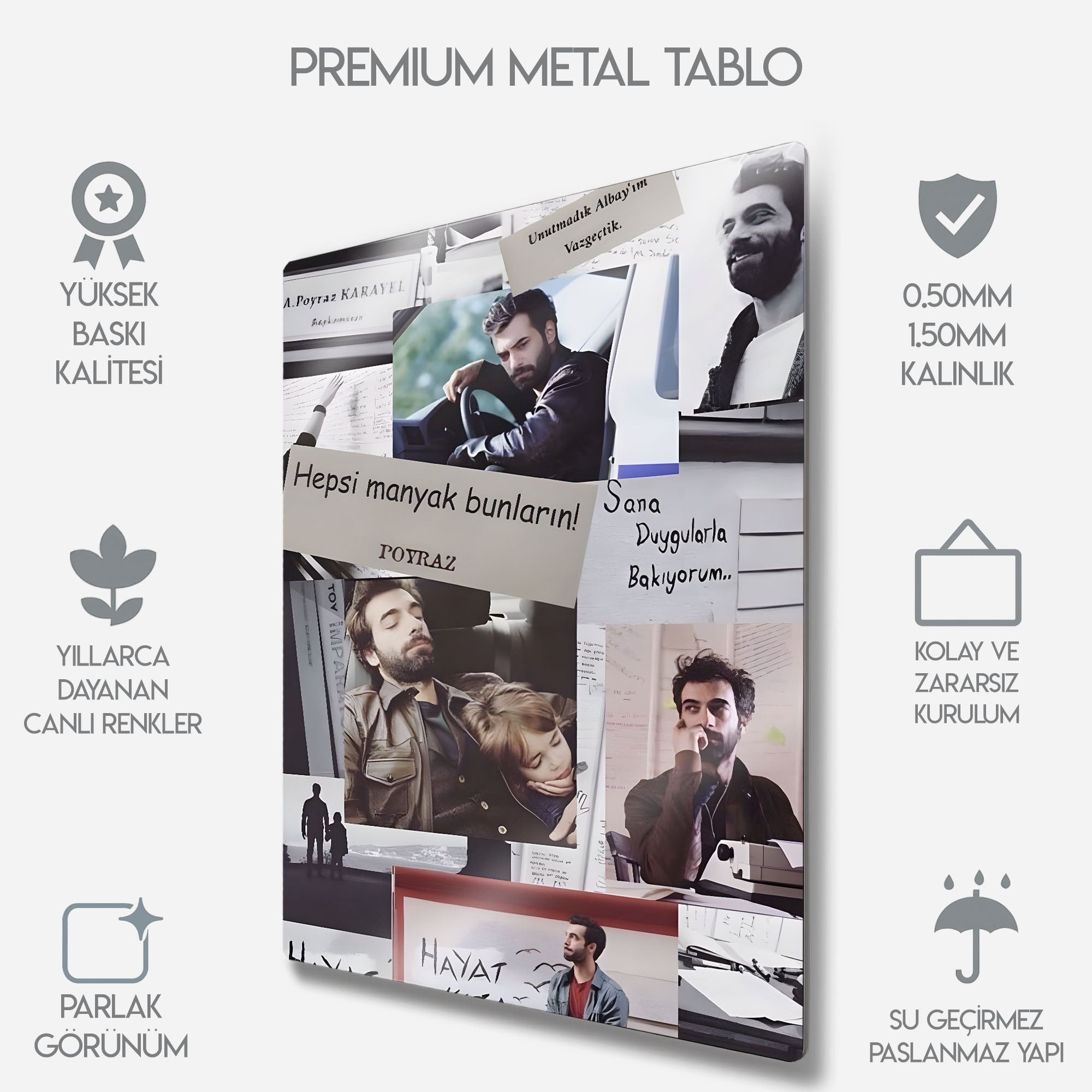 Poyraz Karayel Kolaj - Metal Tablo