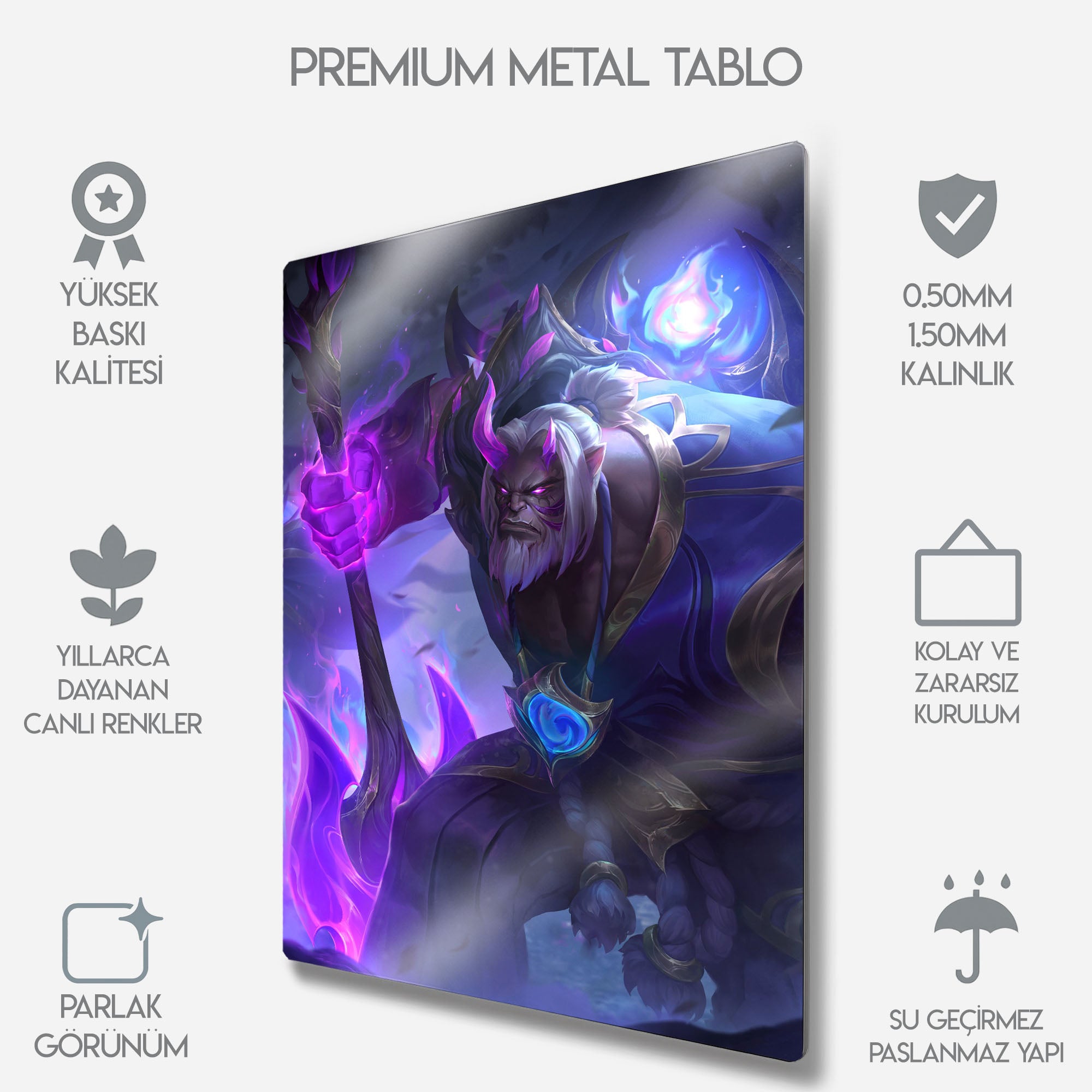 Ruh Çiçeği Yorick - Metal Tablo