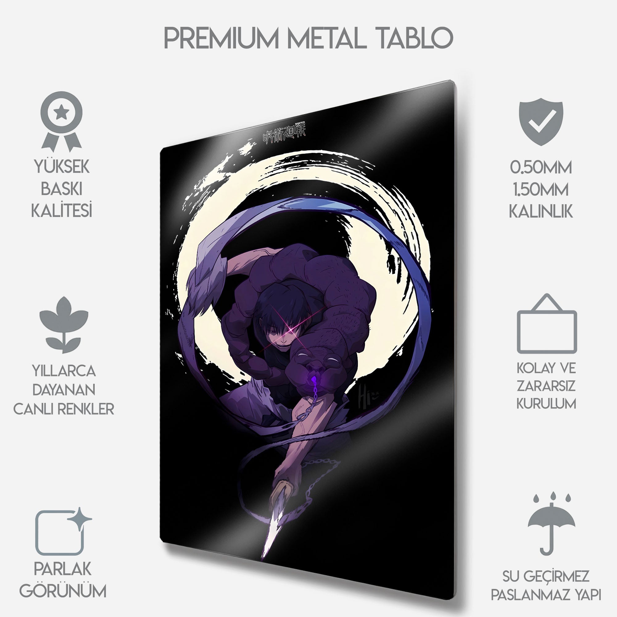 Jujutsu Kaisen Toji Fushiguro - Metal Tablo