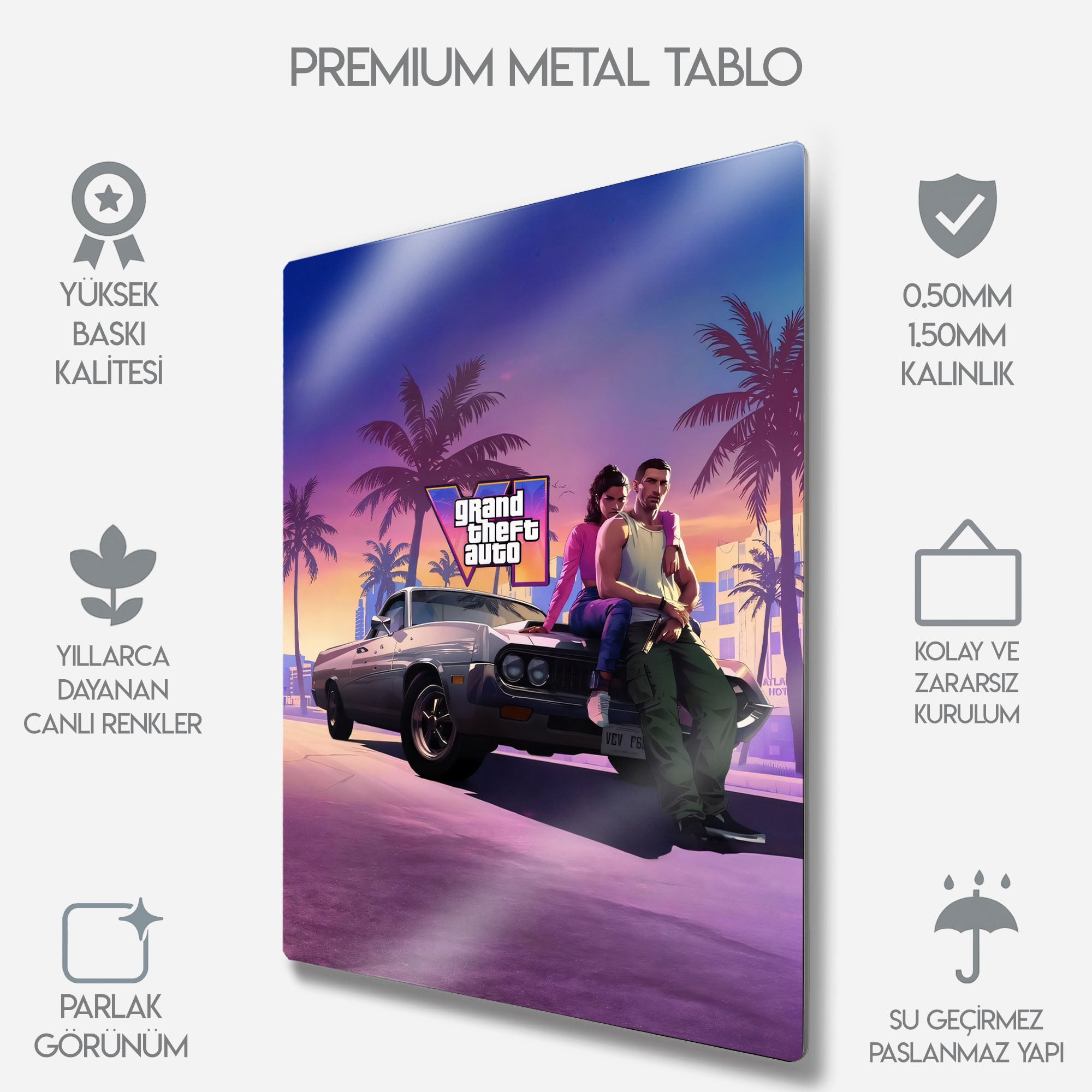 GTA 6, Grand Theft Auto VI - Metal Tablo
