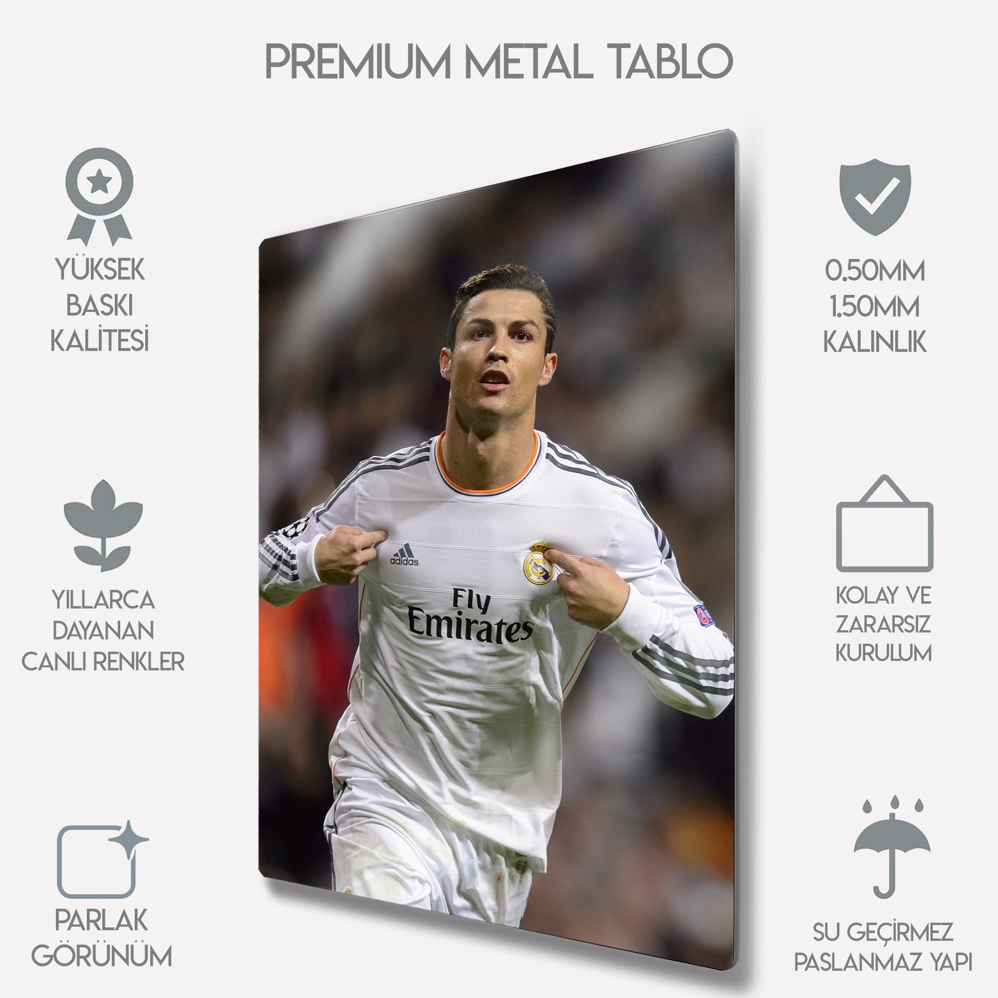 Cristiano Ronaldo CR7 - Metal Tablo