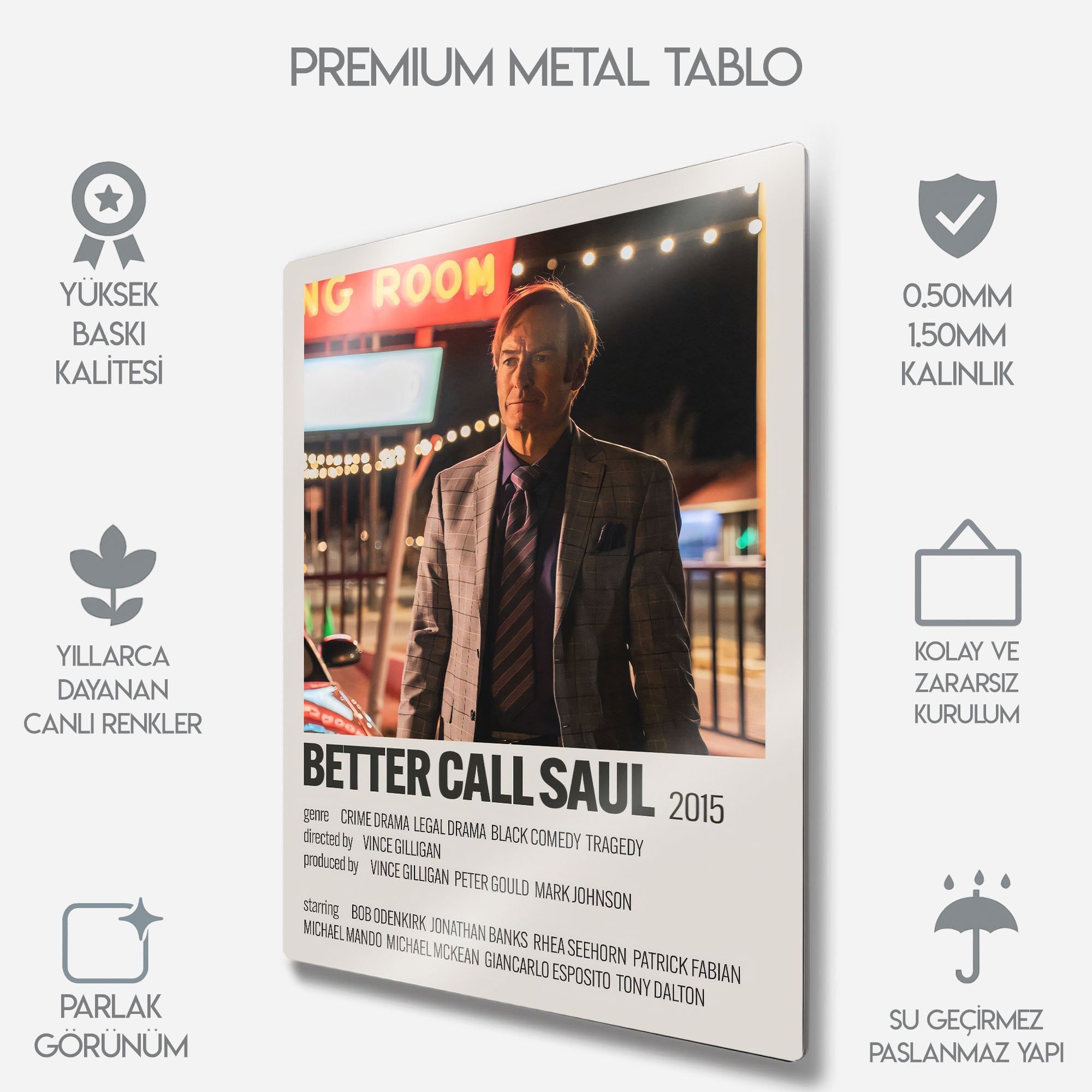 Better Call Saul Minimalist Dizi Posteri - Metal Tablo