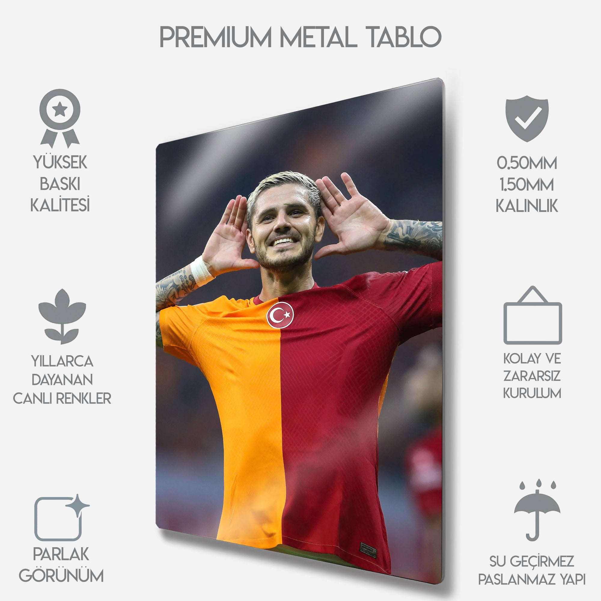 Mauro Icardi Gol Sevinci - Metal Tablo