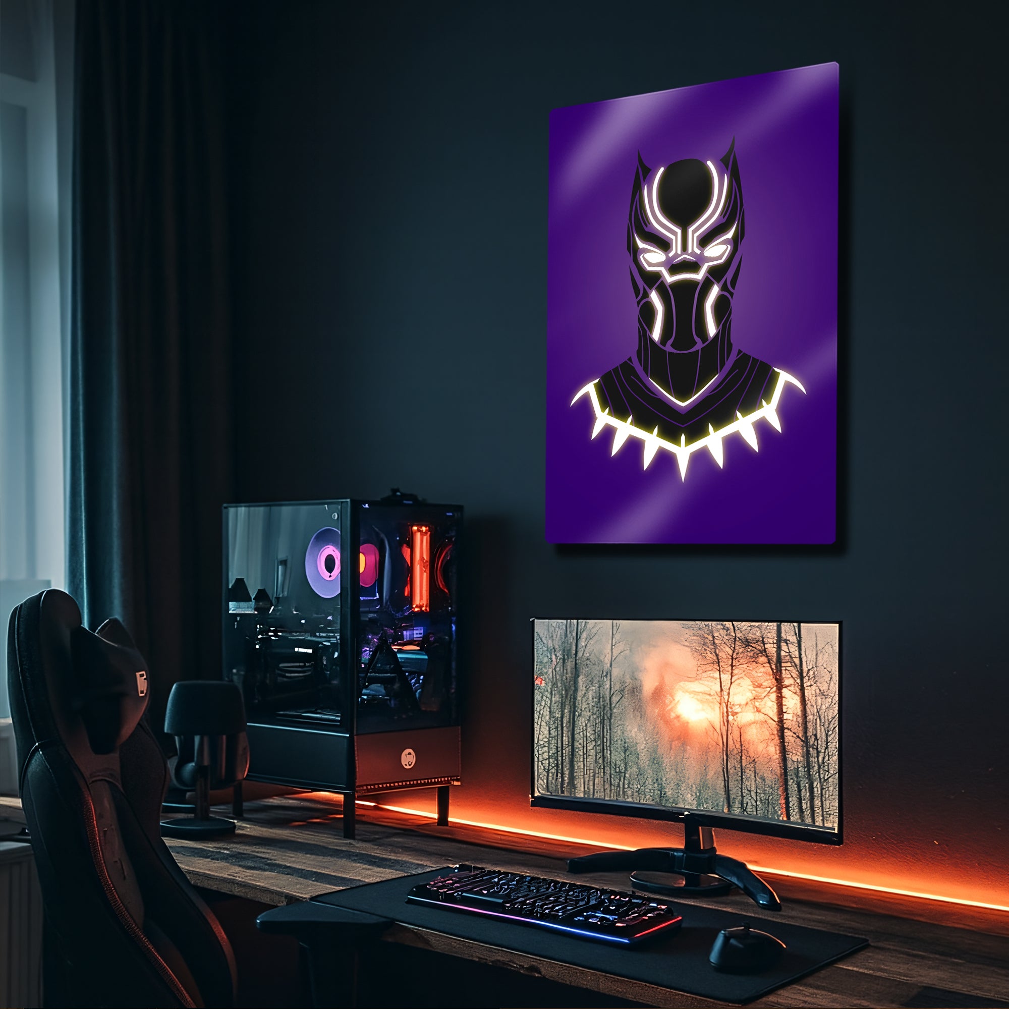 Black Panther Metal Tablo – Süper Kahraman Poster