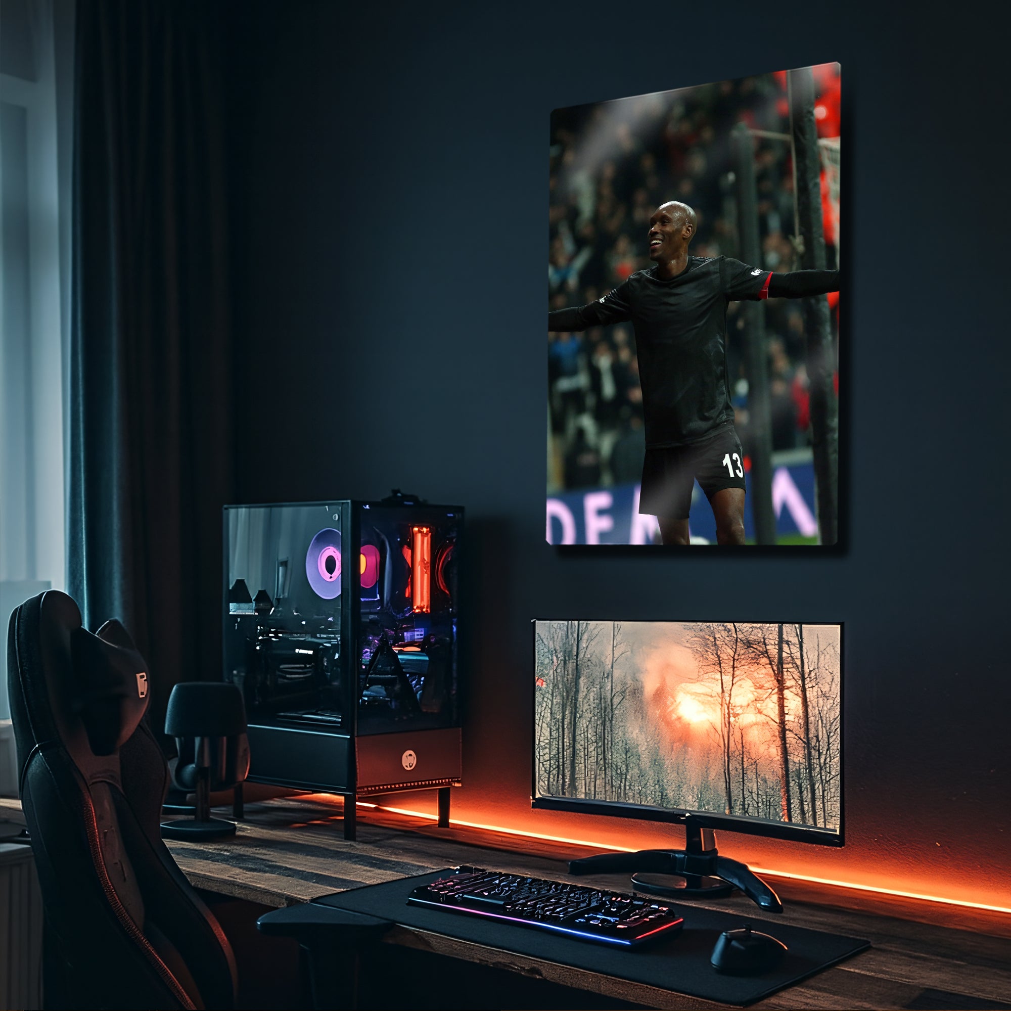 Beşiktaş Atiba Hutchinson Futbolcu - Metal Tablo