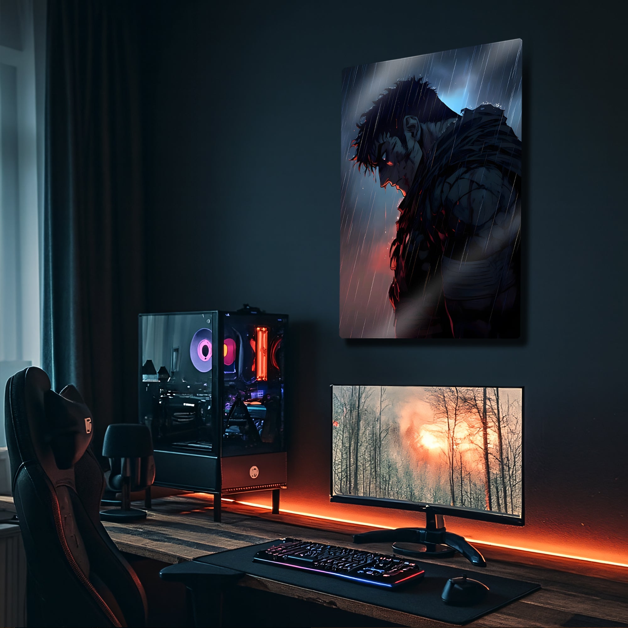 Berserk Guts Metal Anime - Metal Tablo