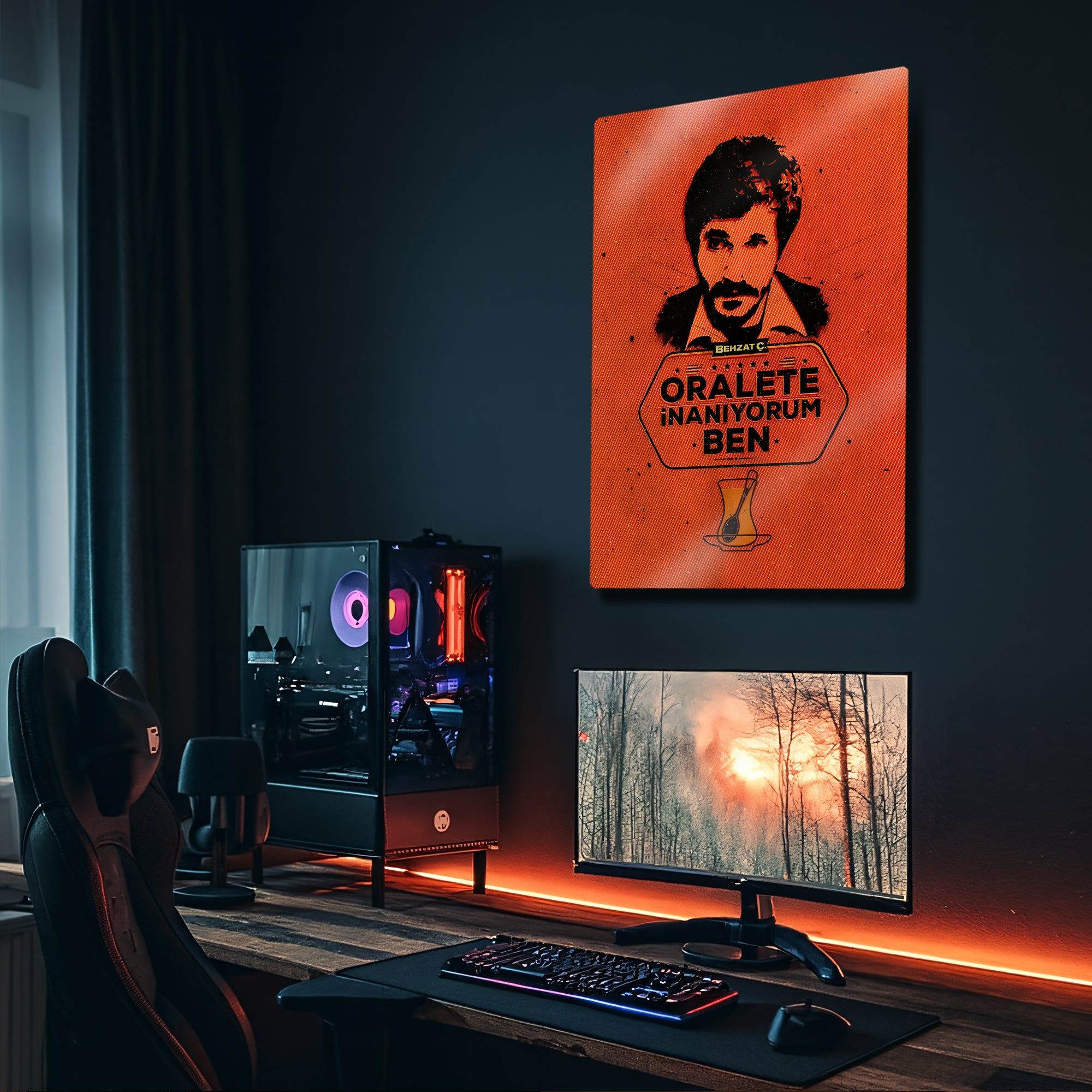 Behzat Ç. Oralet Replik - Metal Tablo