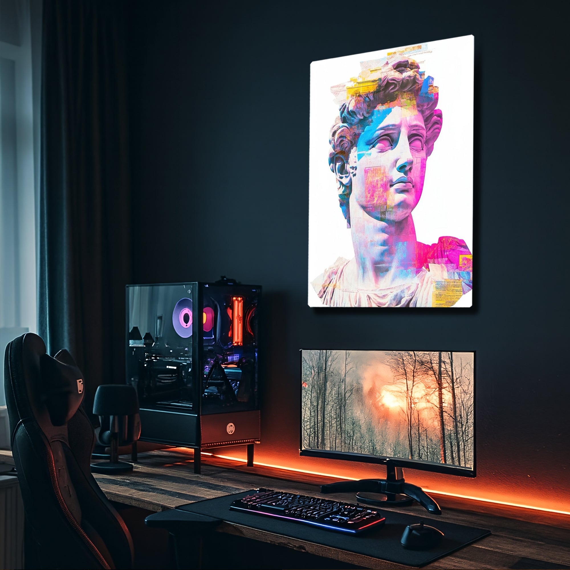 David Heykeli Modern Pop Art - Metal Tablo