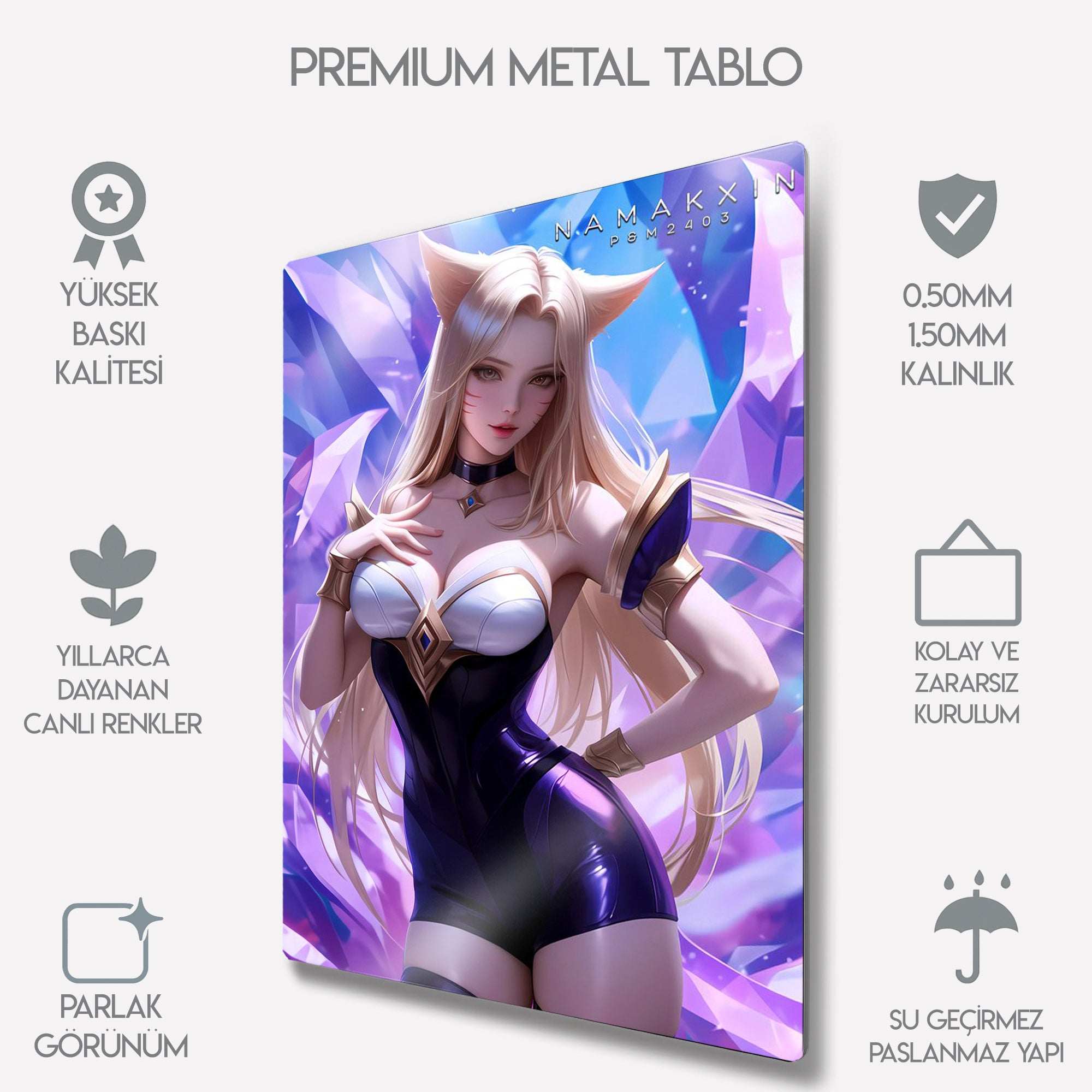 Ahri - Metal Tablo