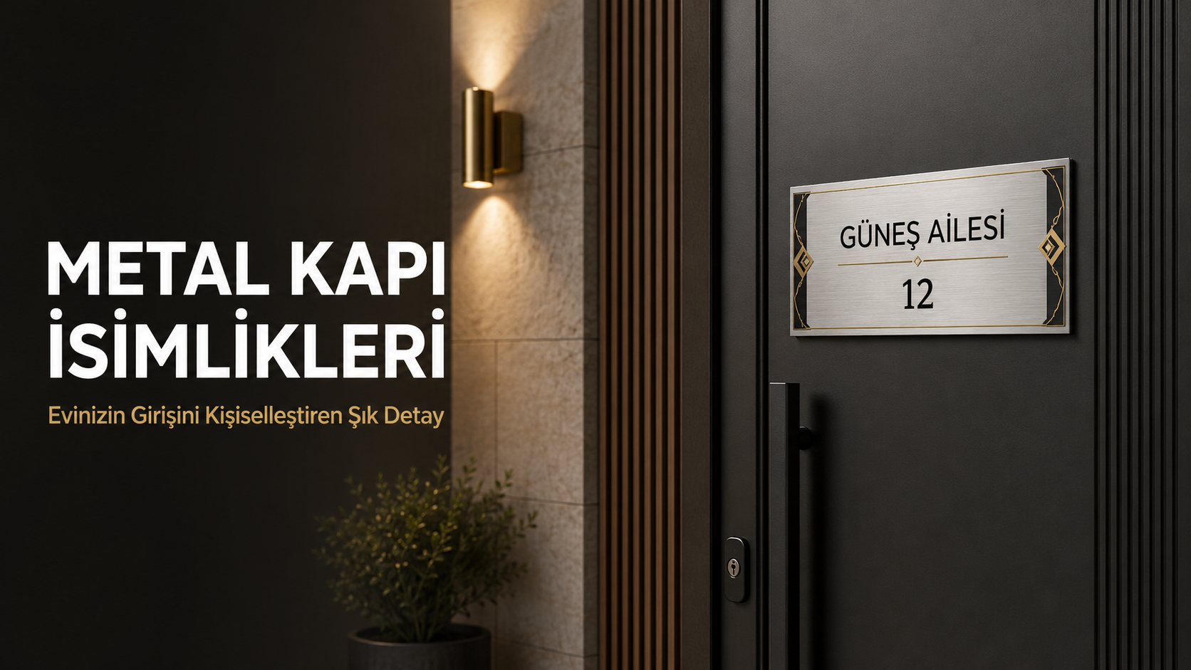 Metal Kapı İsimliği Nedir? Modelleri ve Seçim Rehberi