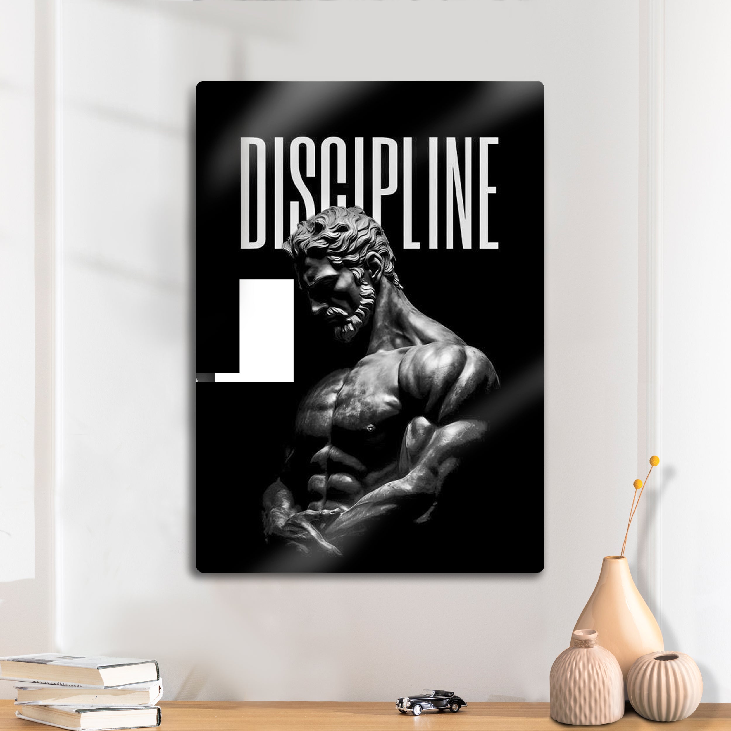 Discipline, Fitness Motivasyon - Metal Tablo