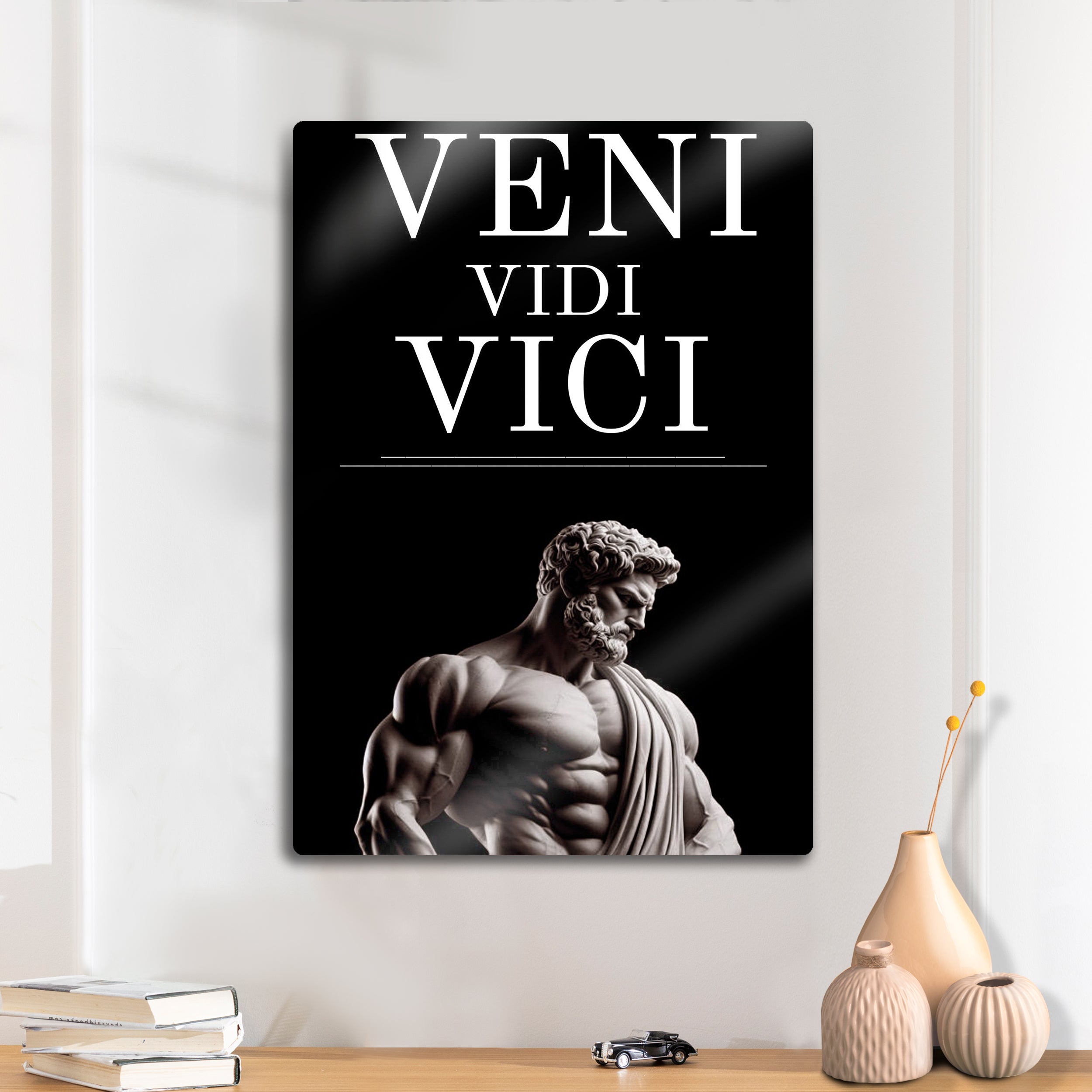 Veni Vidi Vici, Fitness Motivasyon Heykel - Metal Tablo