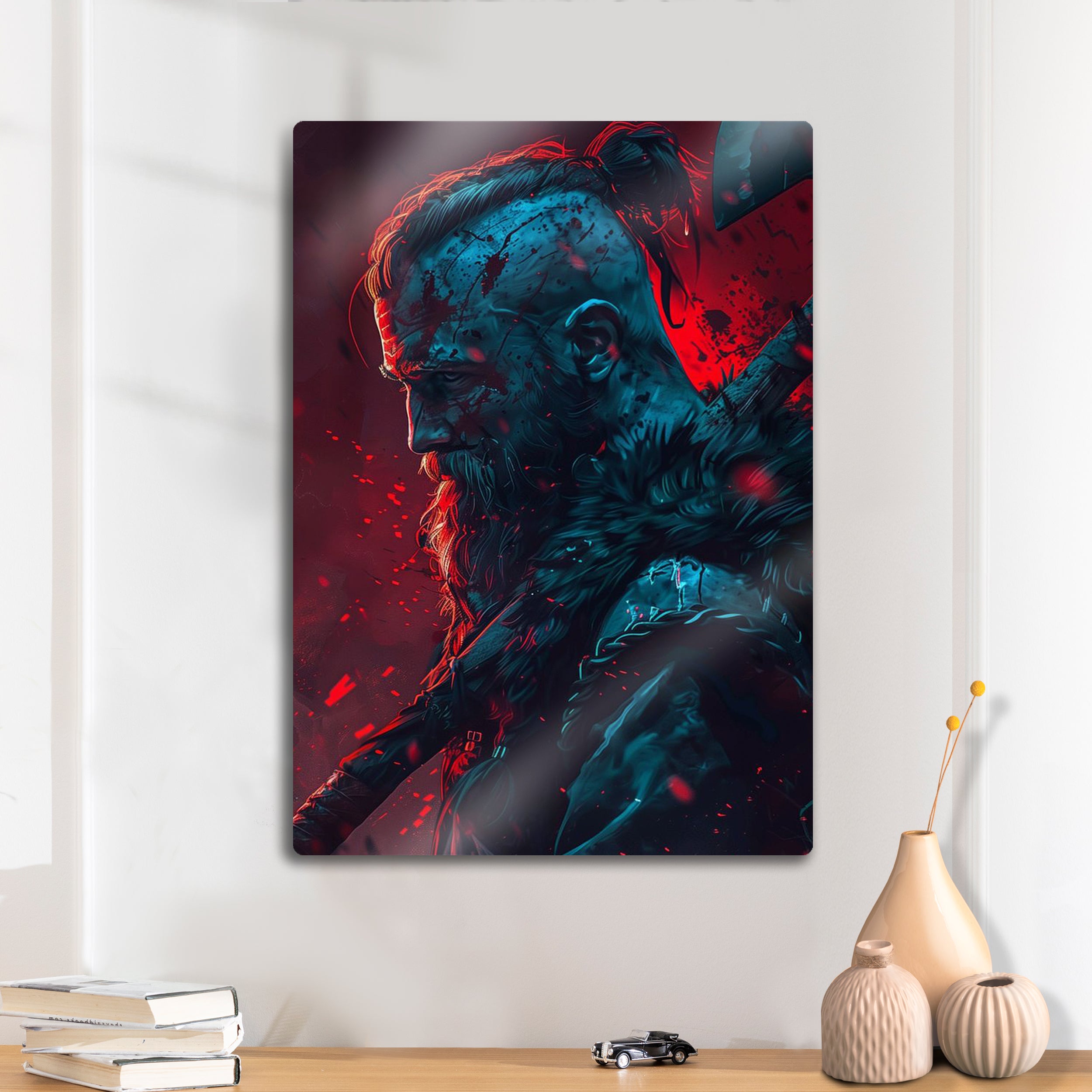 Ragnar Lodbrok Vikings - Metal Tablo