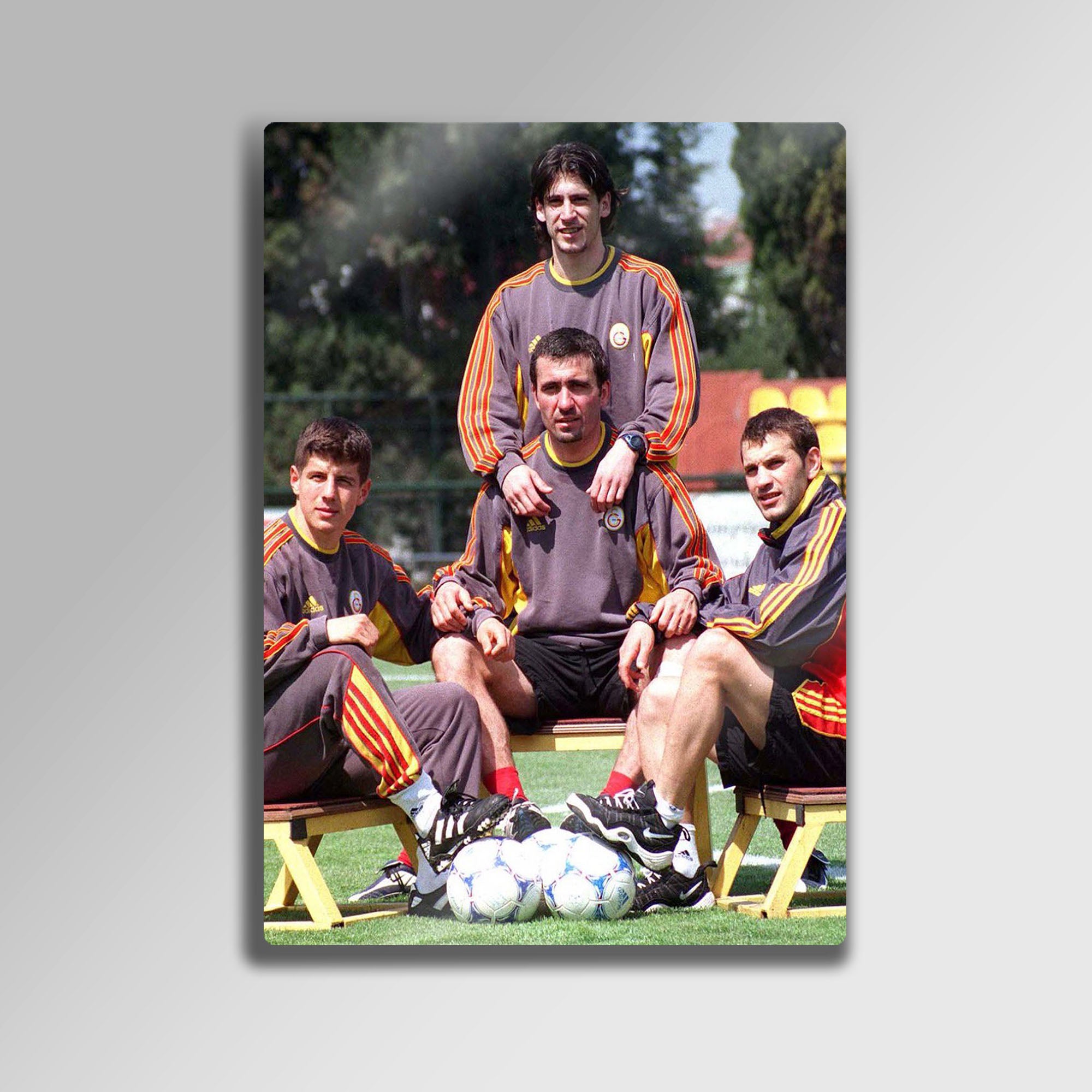 Galatasaray Retro UEFA 2000 Efsaneler - Metal Tablo