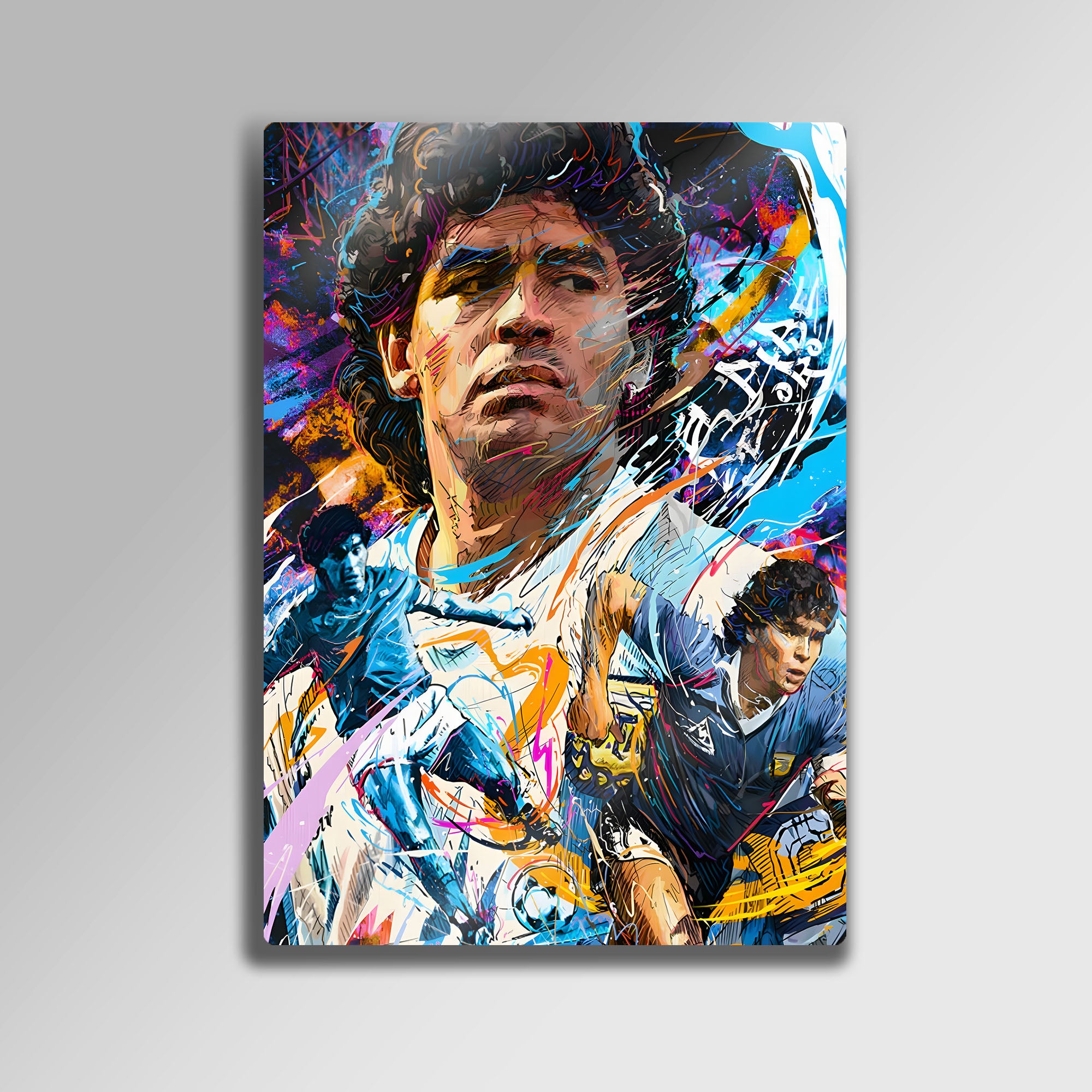 Diego Maradona Pop Art - Metal Tablo