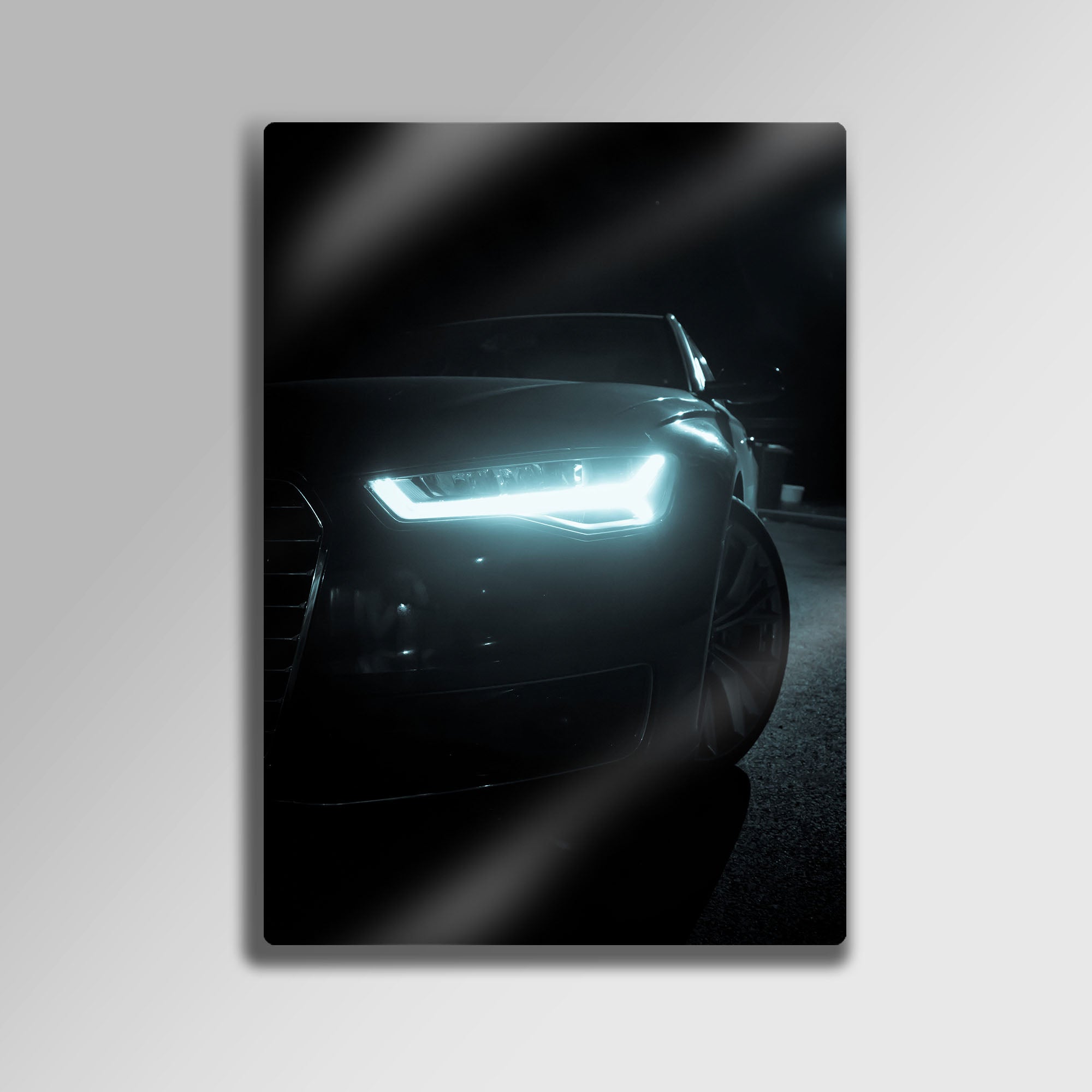 Audi RS6 Headlight - Metal Tablo