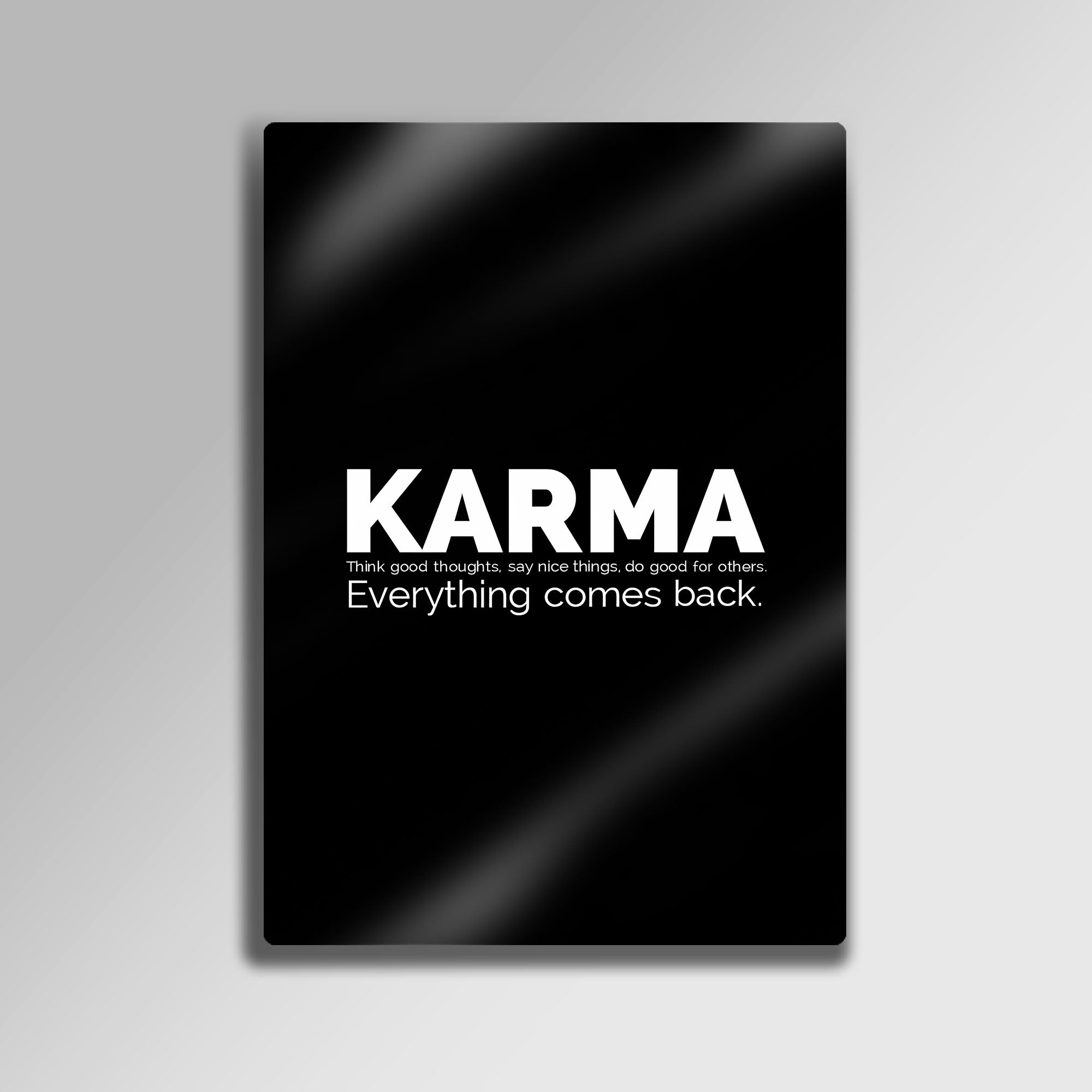 Karma Minimalist - Metal Tablo