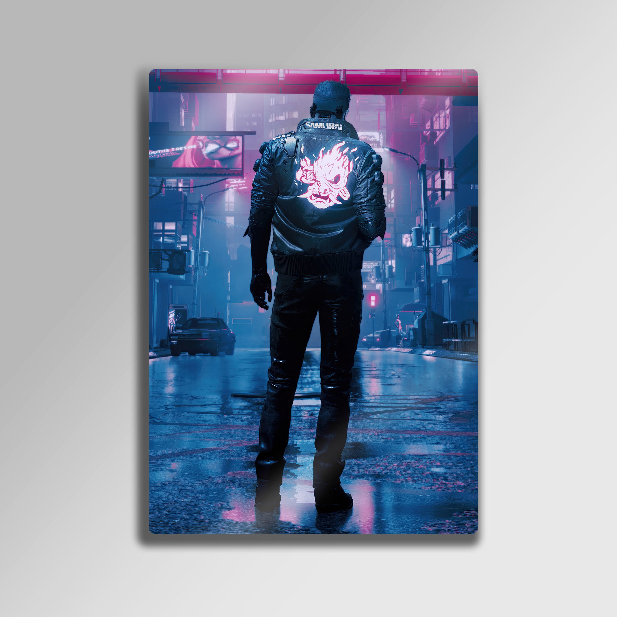 Cyberpunk 2077 Samurai - Metal Tablo