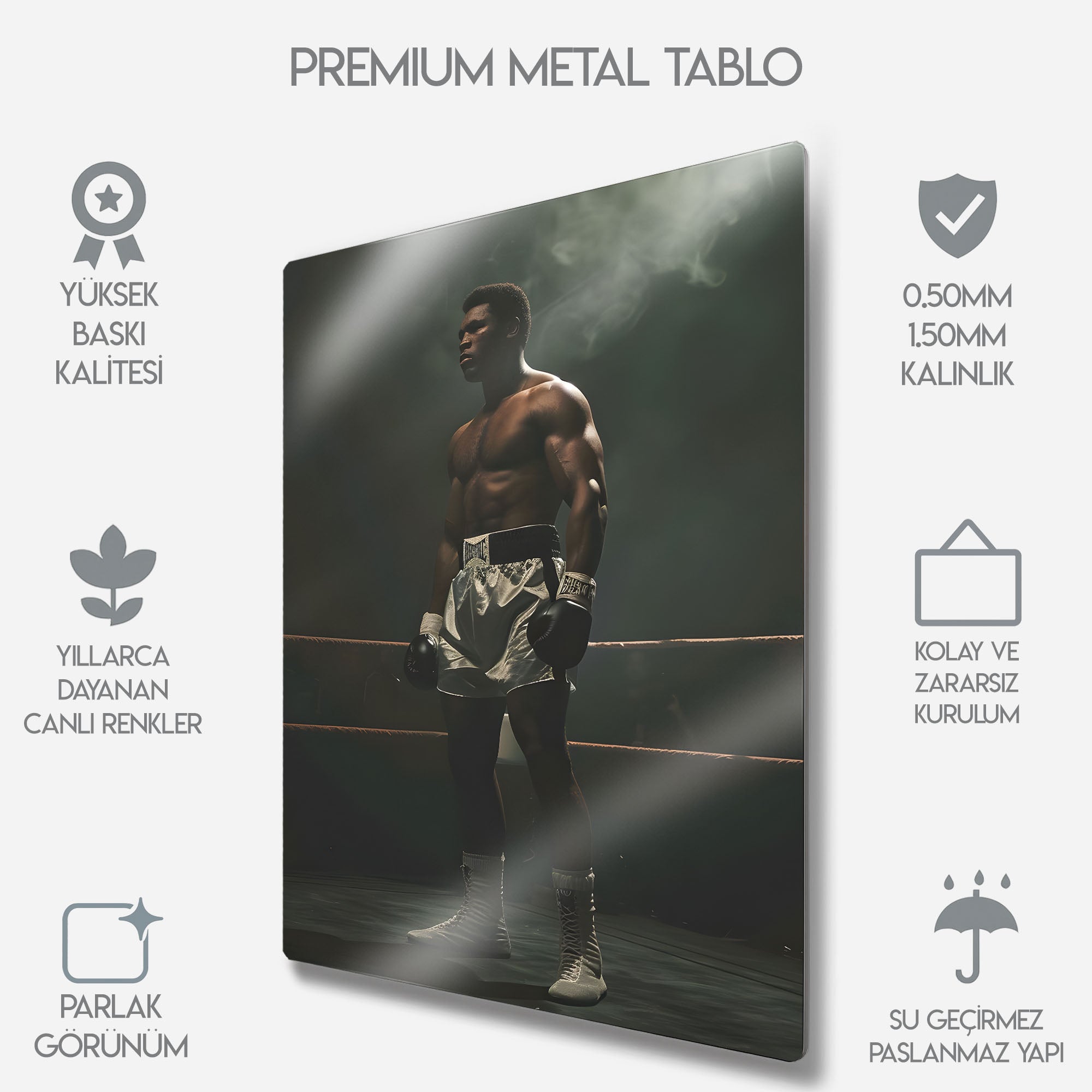 Muhammed Ali Ringde - Metal Tablo