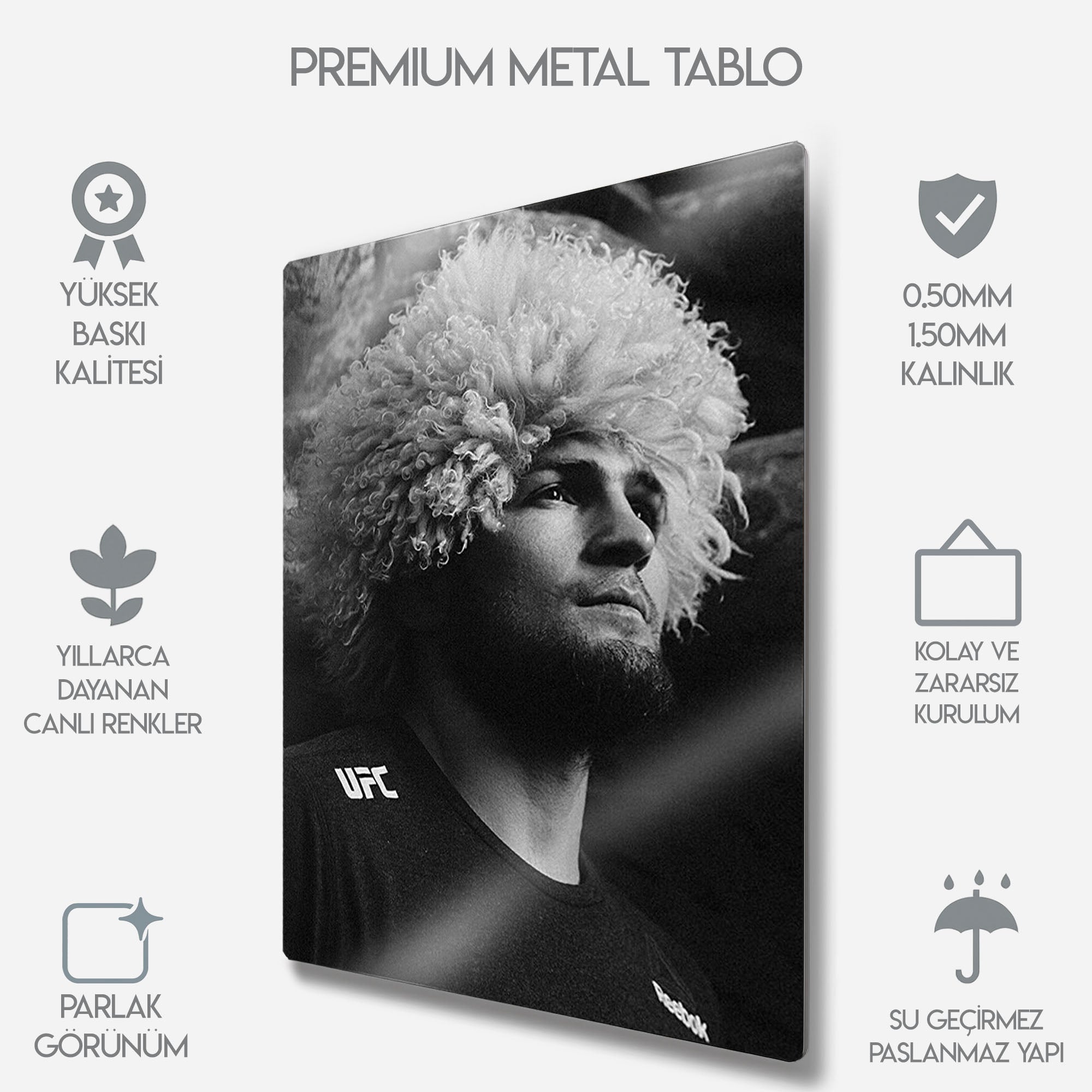 UFC Khabib Nurmagomedov MMA - Metal Tablo