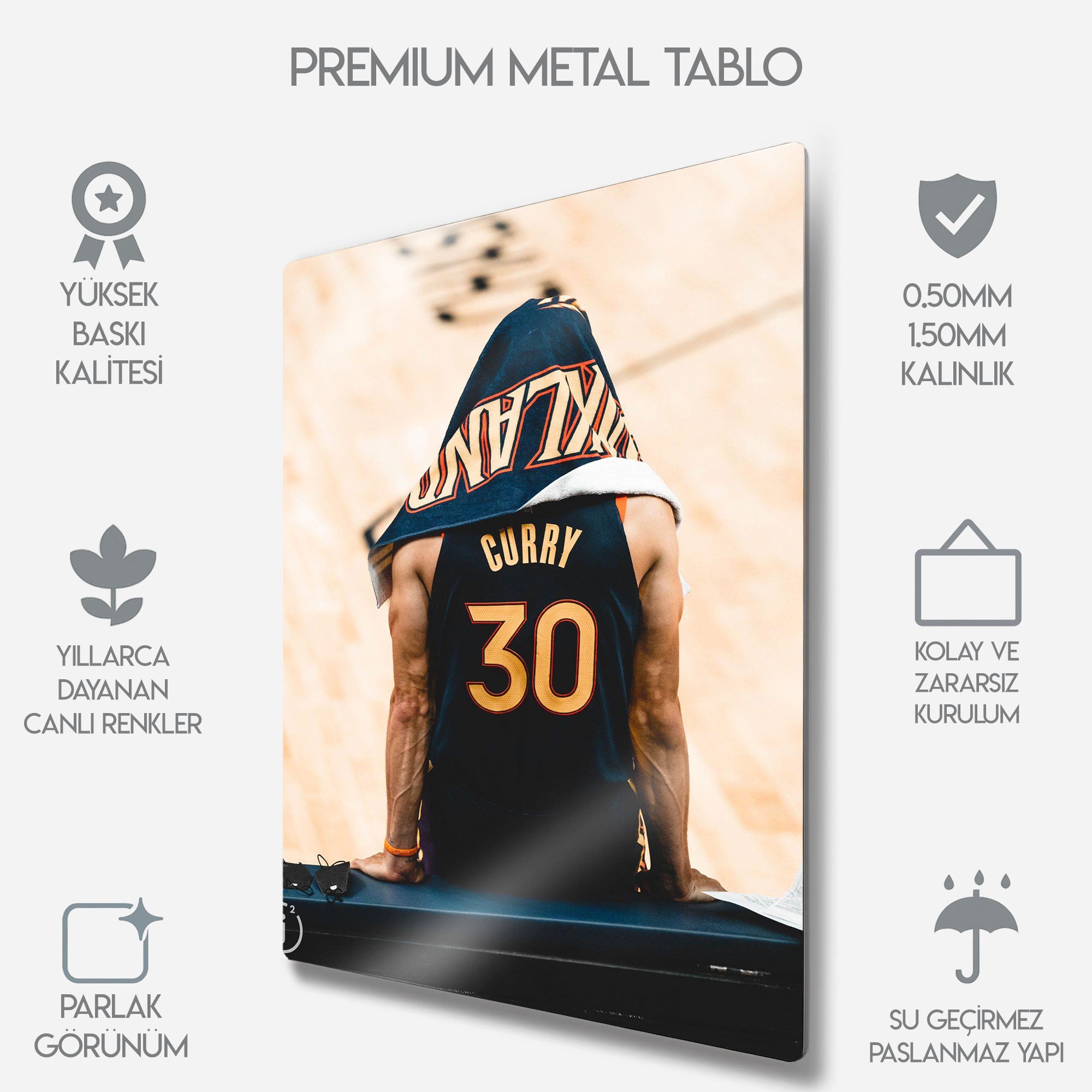 Stephen Curry "Night Night" - Metal Tablo