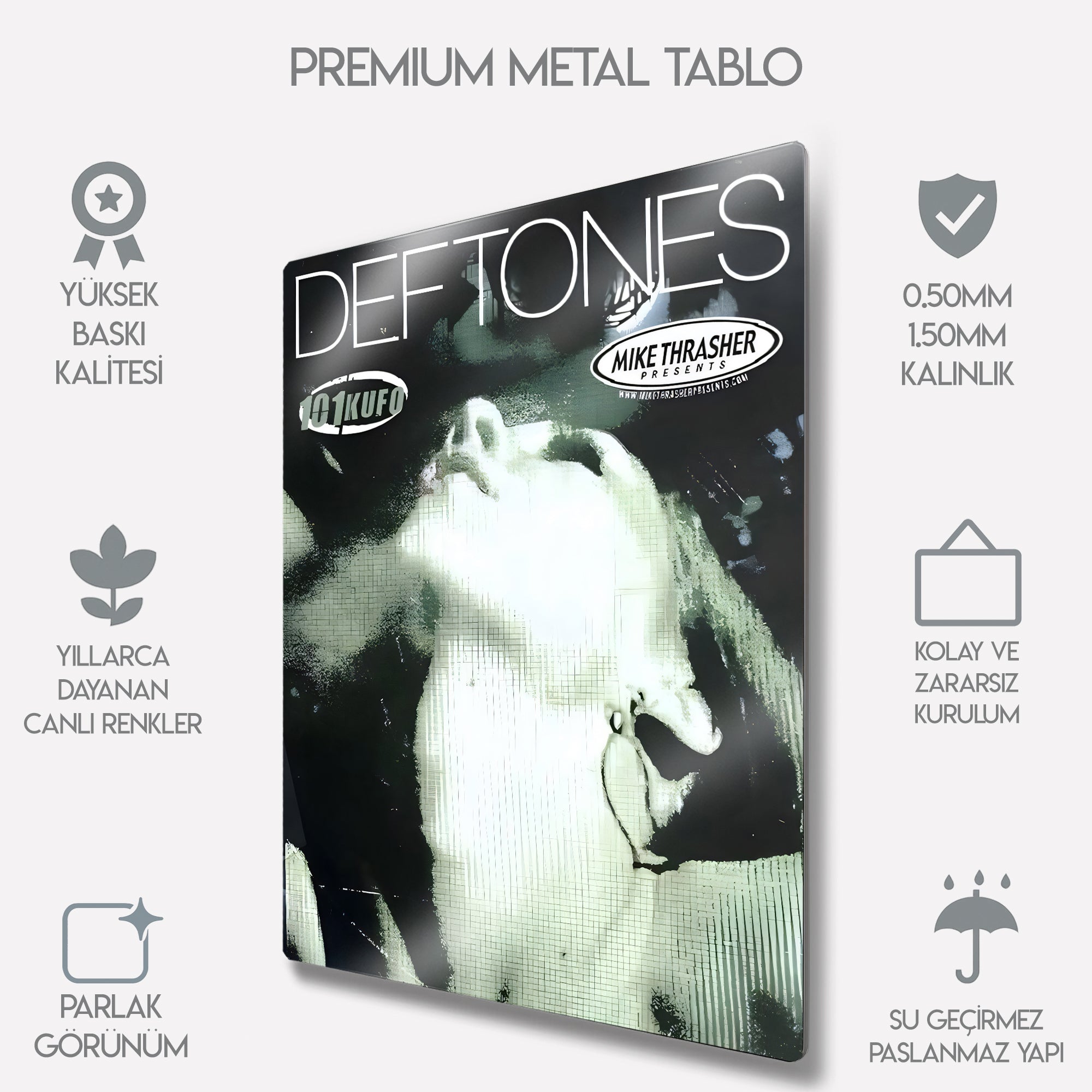 Deftones Rock Müzik Grup - Metal Tablo