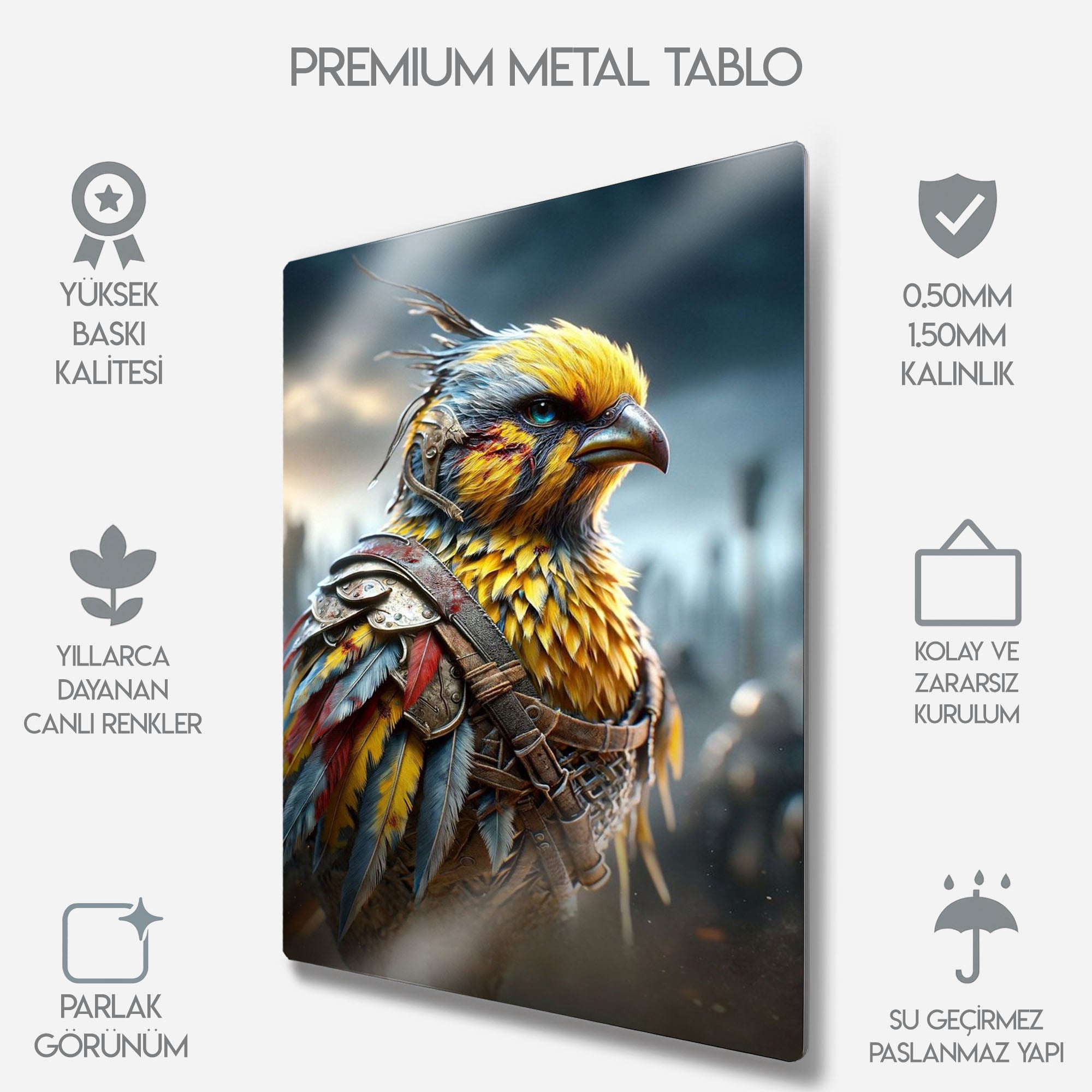 Sarı Kanarya - Metal Tablo