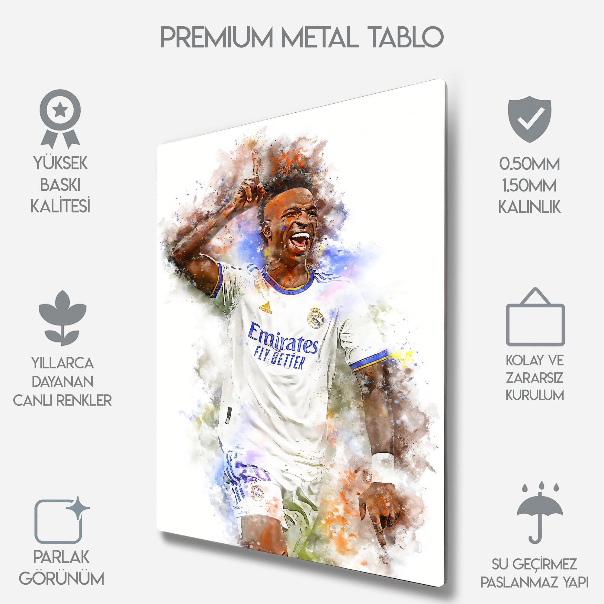 Vinicius Junior - Metal Tablo