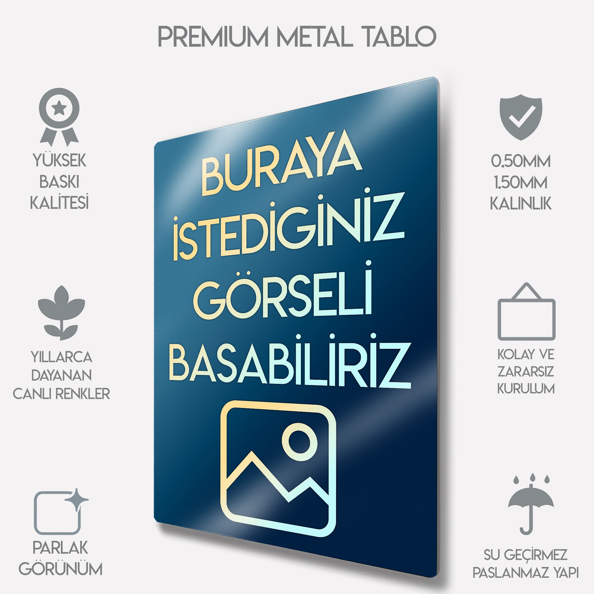 Kişiye Özel Metal Tablo
