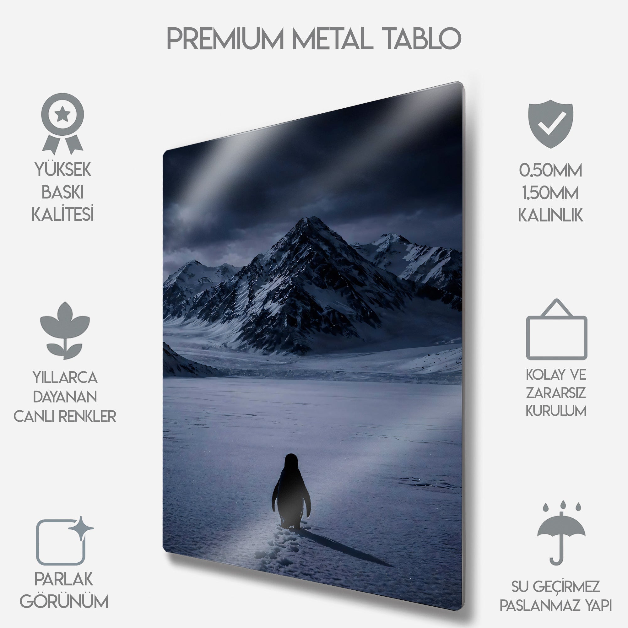 But Why, Nihilist Penguen, Penguin Motivasyon - Metal Tablo