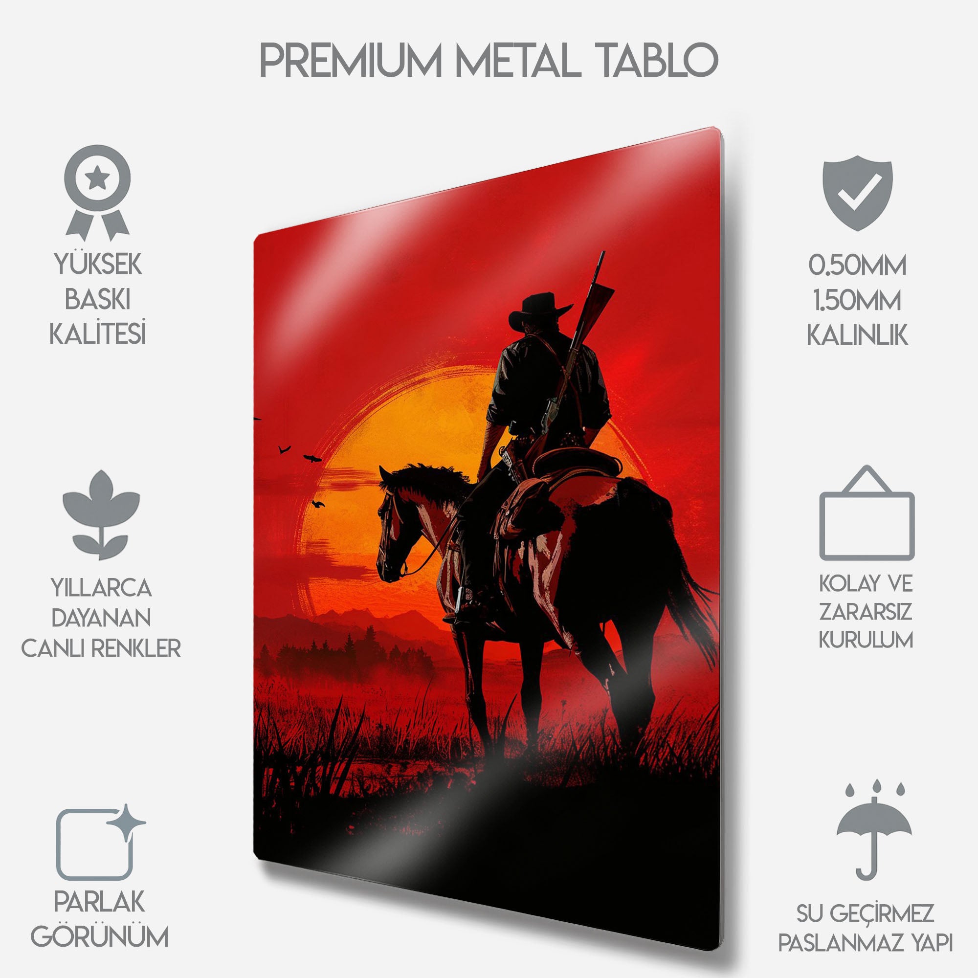Red Dead Redemption 2 (RDR2) - Metal Tablo