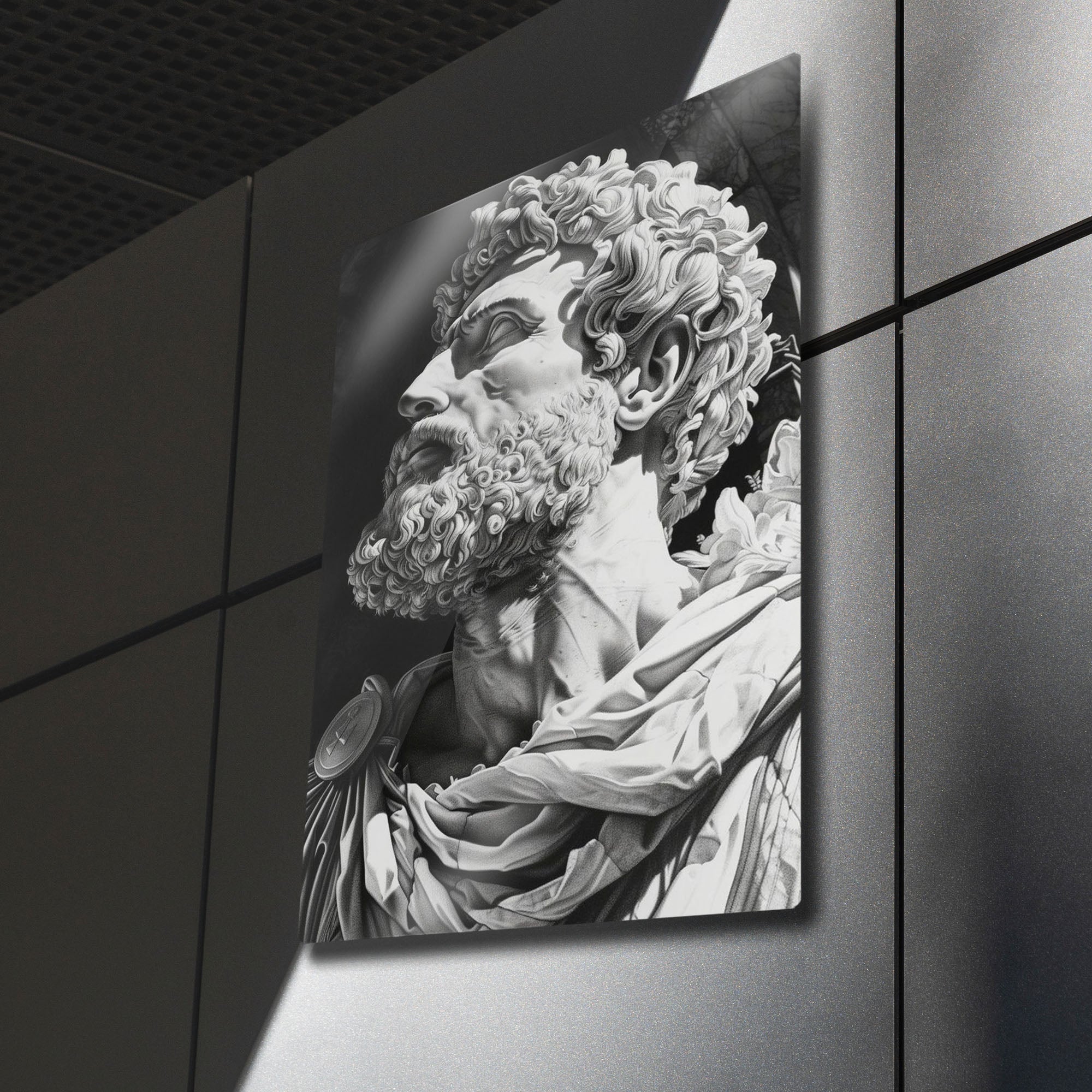 Aureliusページ Marcus Aurelius Heykeli - Metal Tablo – Dekorhane