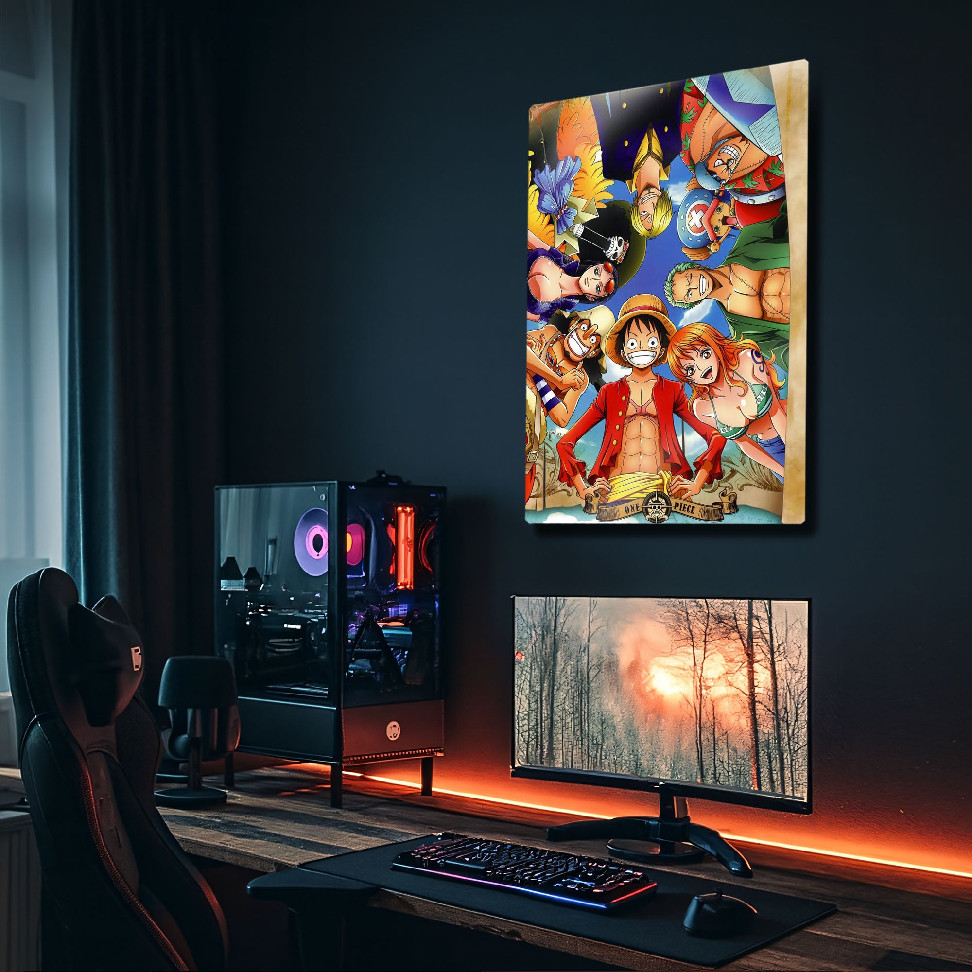One Piece Hasır Şapka Korsanları - Metal Tablo – Dekorhane