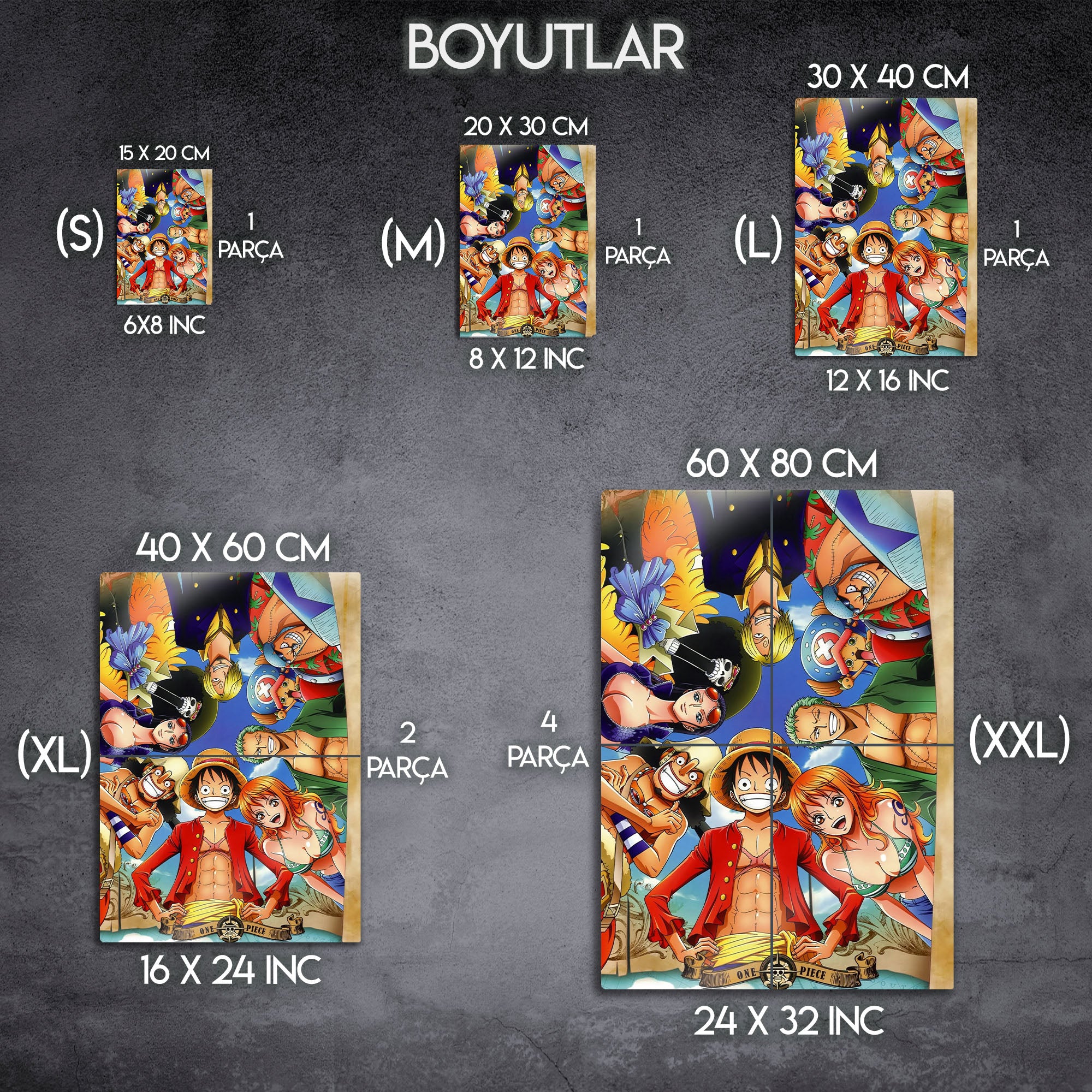 One Piece Hasır Şapka Korsanları - Metal Tablo – Dekorhane