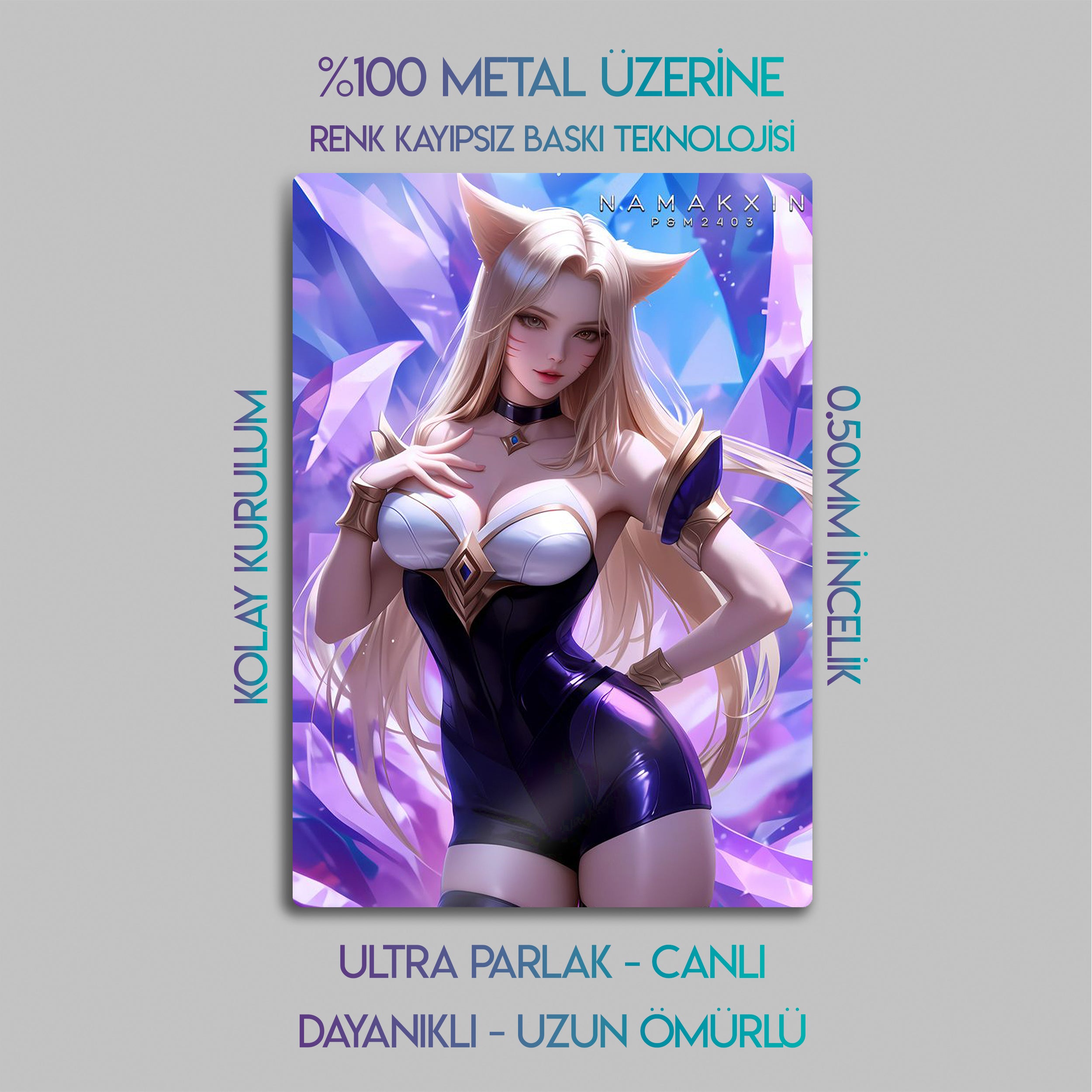 Ahri - Metal Tablo