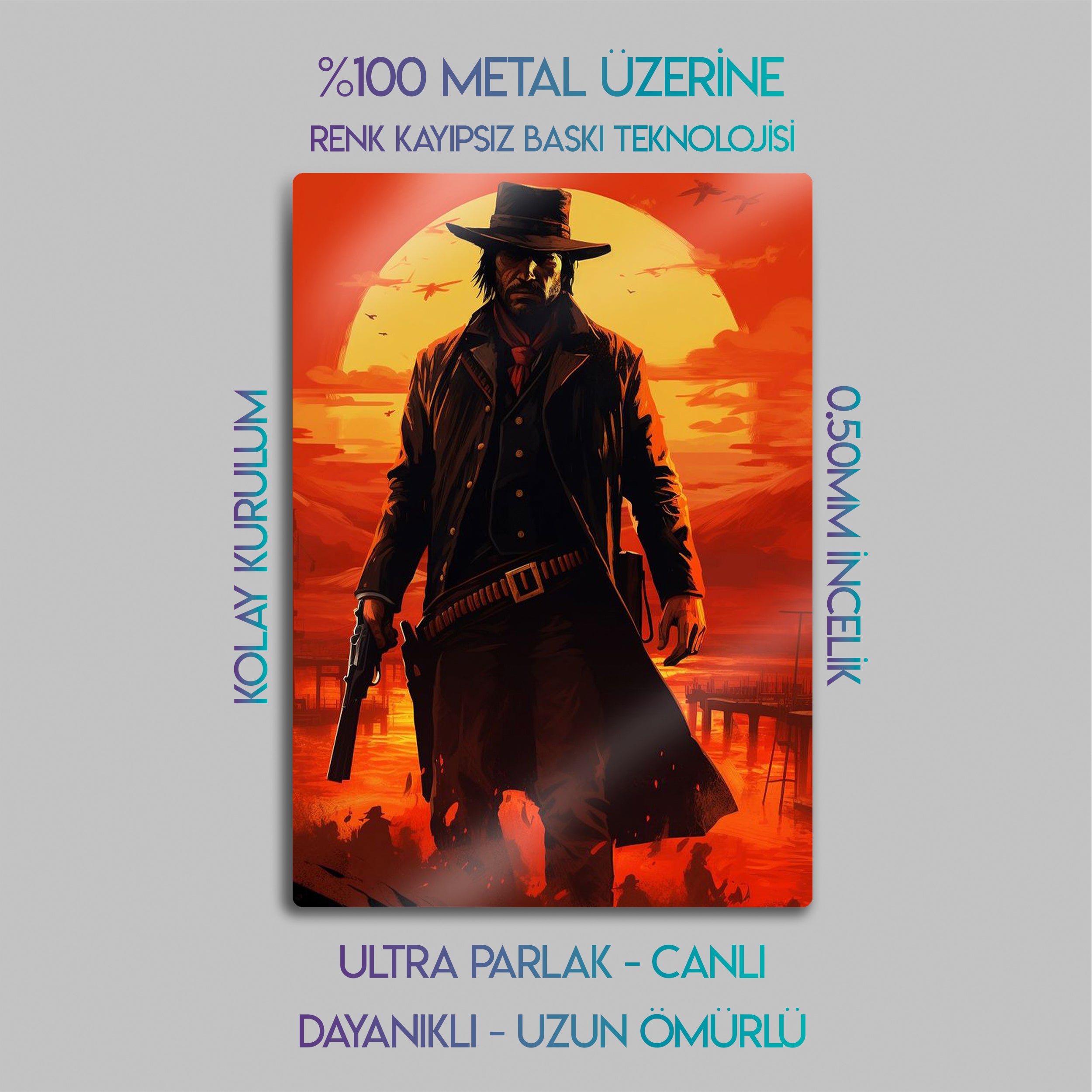 Red Dead Redemption 2 (RDR2) - Metal Tablo