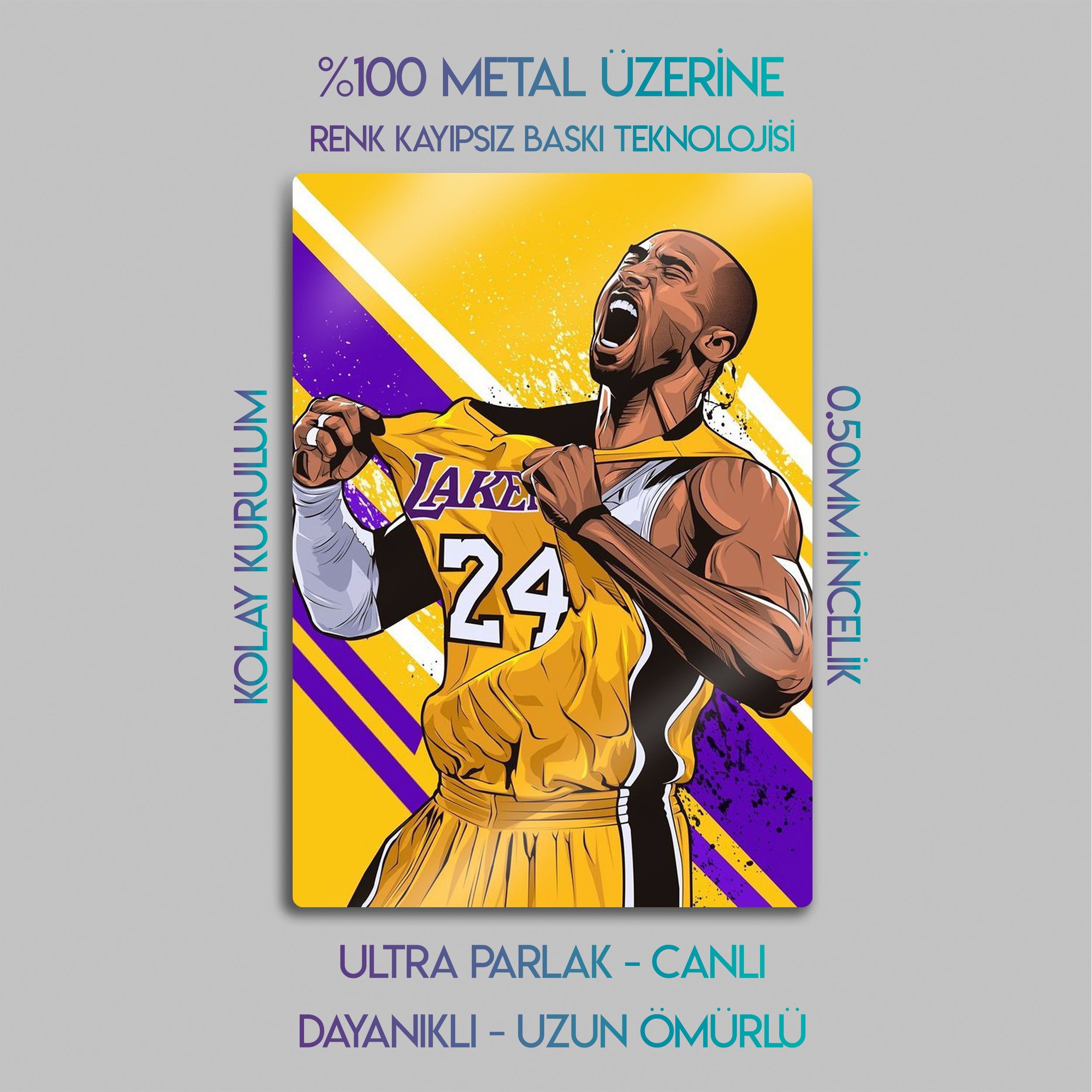 Kobe Bryant - Metal Tablo